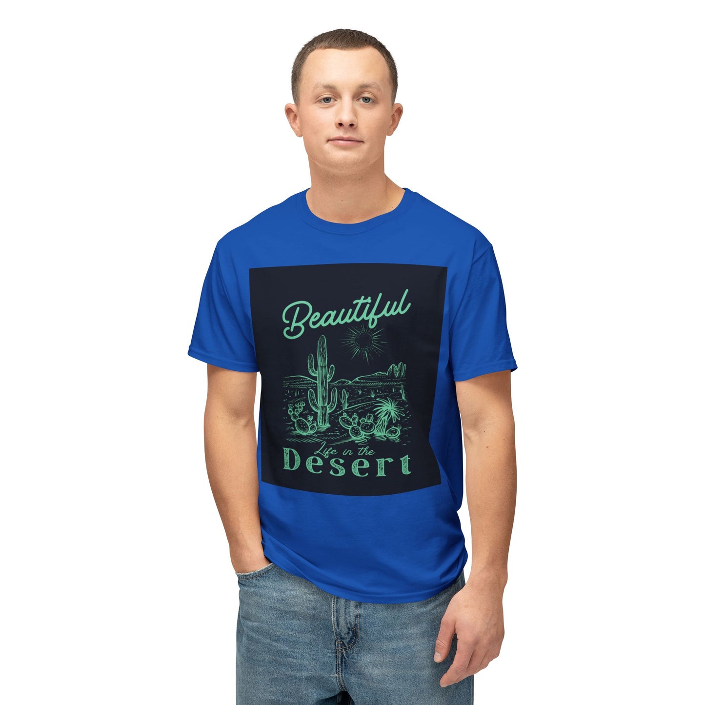Beautiful Desert Unisex T-Shirt, Nature Lover Tee, Summer Vacation Apparel, Gift for Him/Her, Retro Graphic Shirt