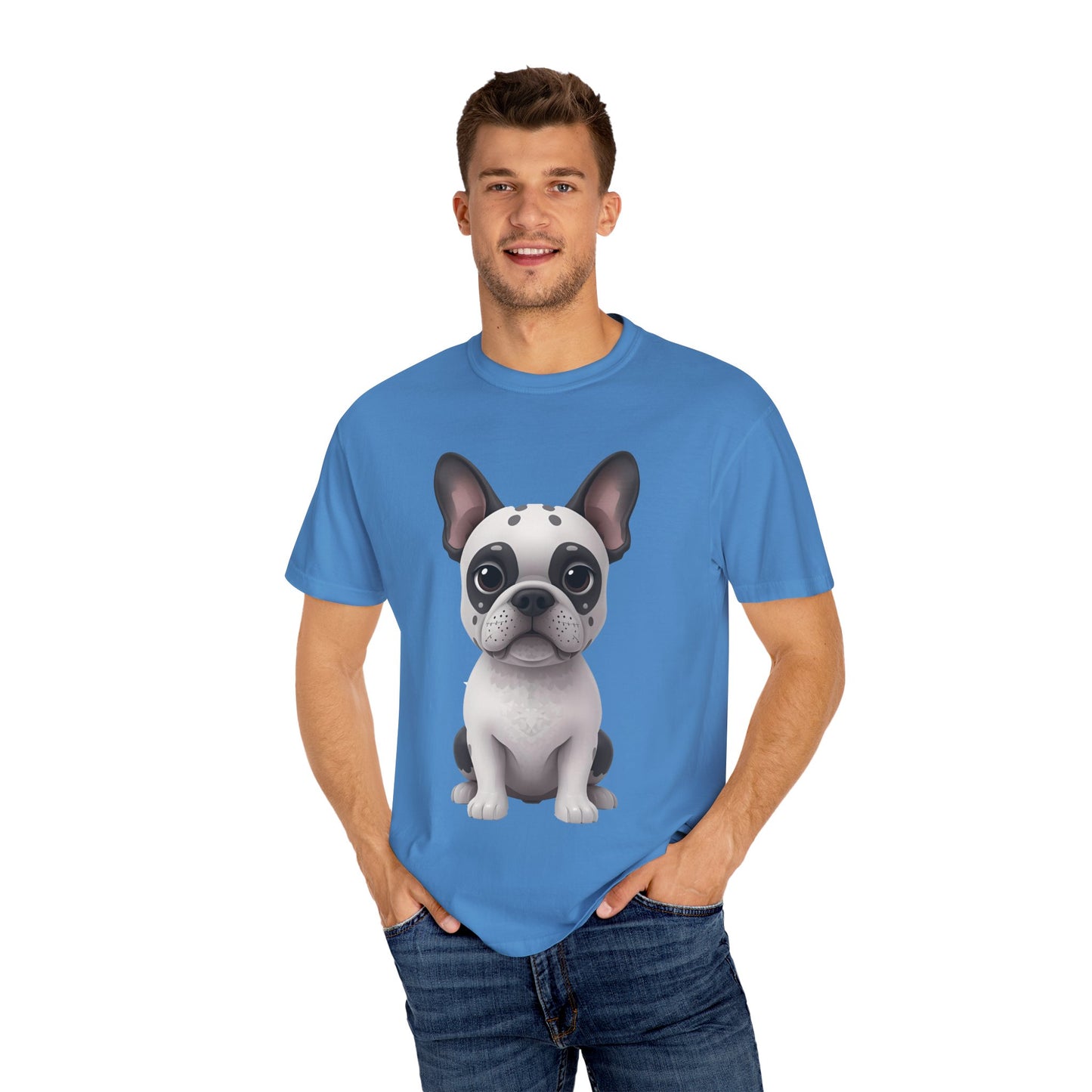 Cute 3D Design French Bulldog Unisex T-shirt, Animal Lover Gift