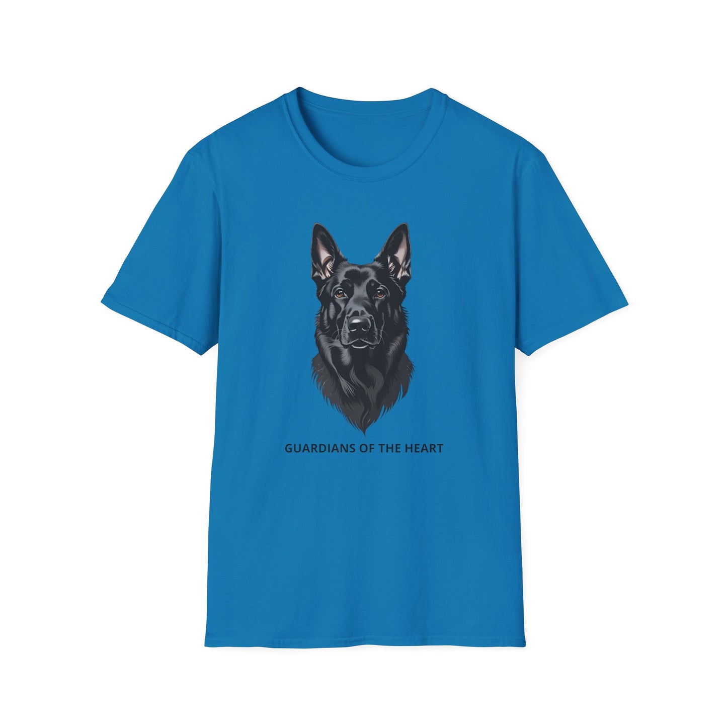 Guardians of the Heart Black German Shepherd T-Shirt, Dog Lover Shirt, Pet Memorial Tee, Unisex Animal T-Shirt, Gift for Dog Owners