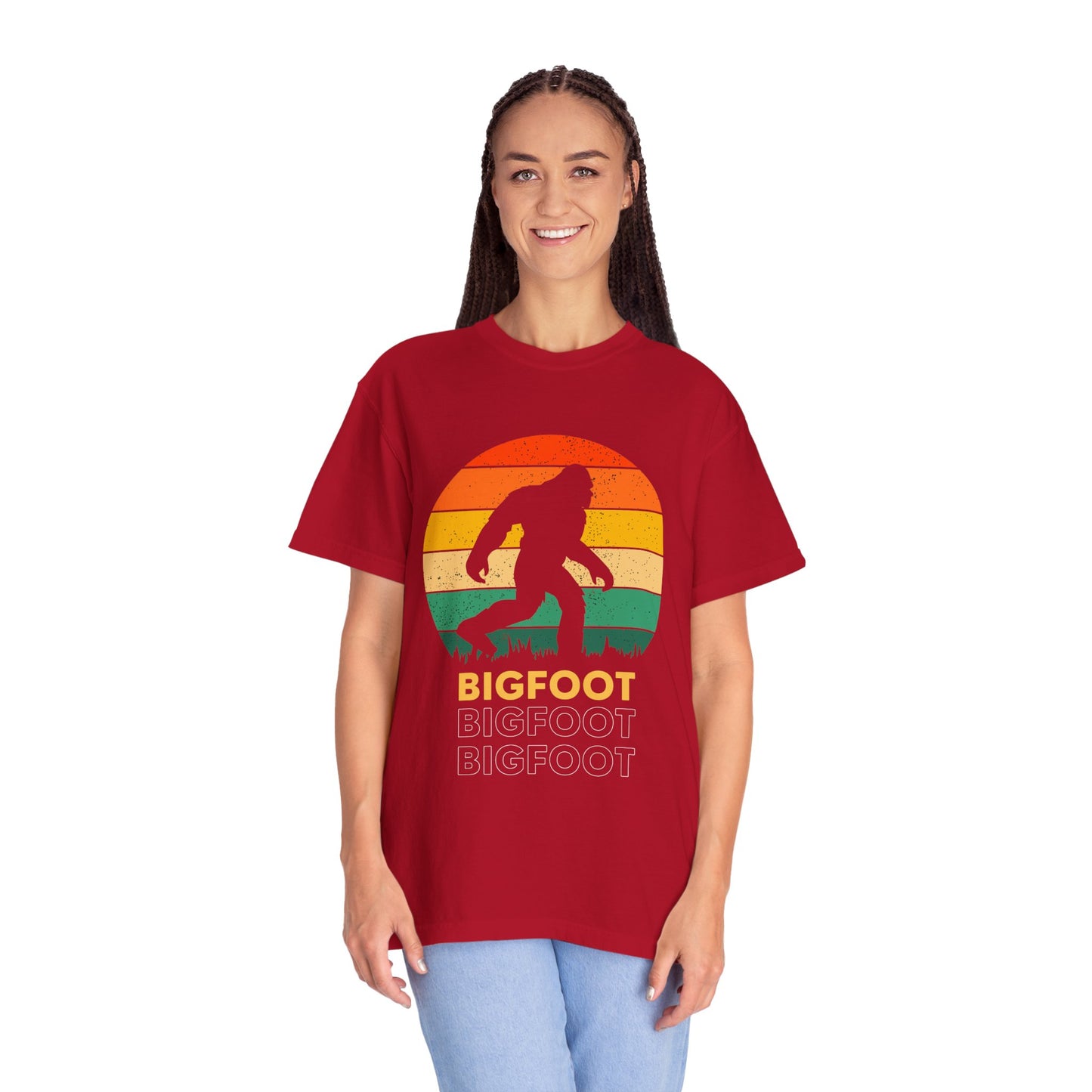 Retro Bigfoot Unisex T-Shirt, Vintage Sasquatch Tee, Nature Lover Gift, Outdoor Adventure Apparel, Cool Summer Shirt