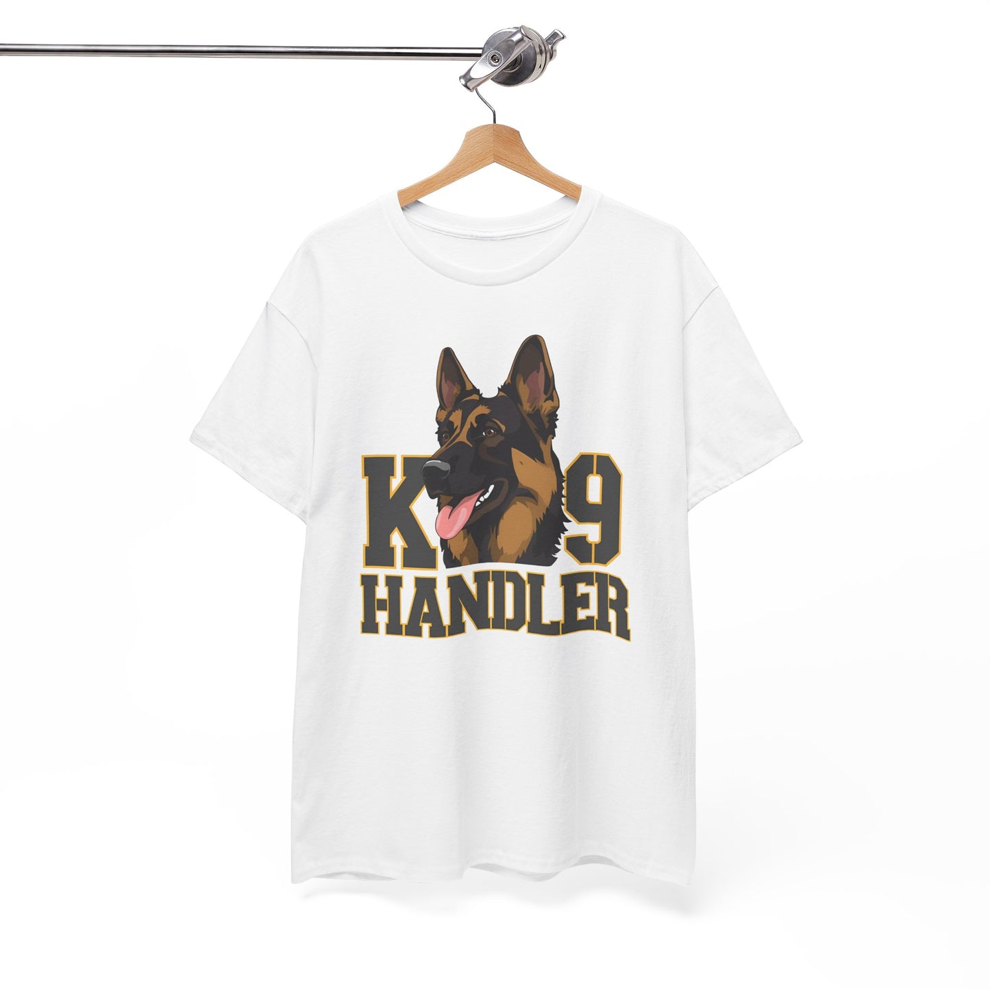 German Shepherd K9 Handler Tee, Perfect for Dog Lovers, Gift for Pet Owners, Unisex Cotton T-Shirt