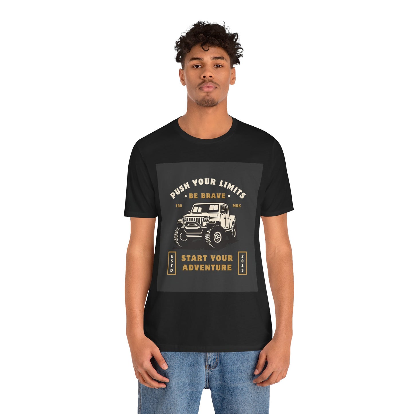 Push Your Limits Adventure-Inspiring Unisex Jersey Tee, Outdoor Shirt, Motivational T-Shirt, Gift for Adventurers, Hiking Apparel, Travel Tee
