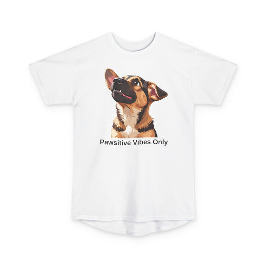 Pawsitive Vibes Only German Shepherd Puppy Urban Tee, Dog Lover Shirt, Casual Everyday Wear, Gift for Animal Lovers, Unique Graphic Tee