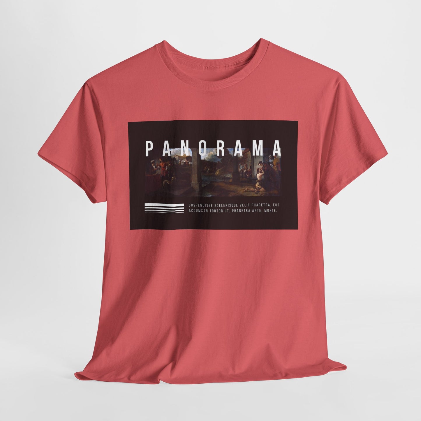 Panorama Unisex Heavy Cotton Tee | Comfortable Everyday Wear, Graphic Tee, Casual Style, Gift for Him/Her, Summer Vibes