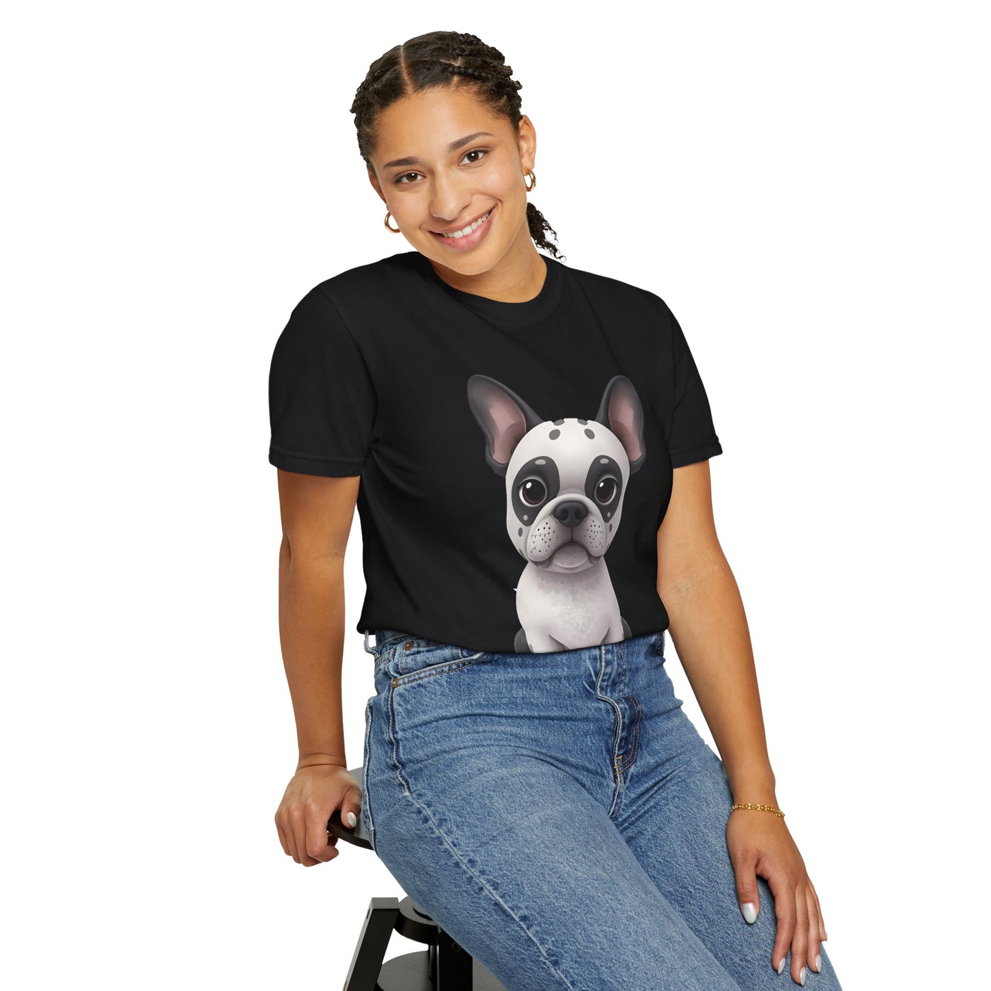 Cute 3D Design French Bulldog Unisex T-shirt, Animal Lover Gift