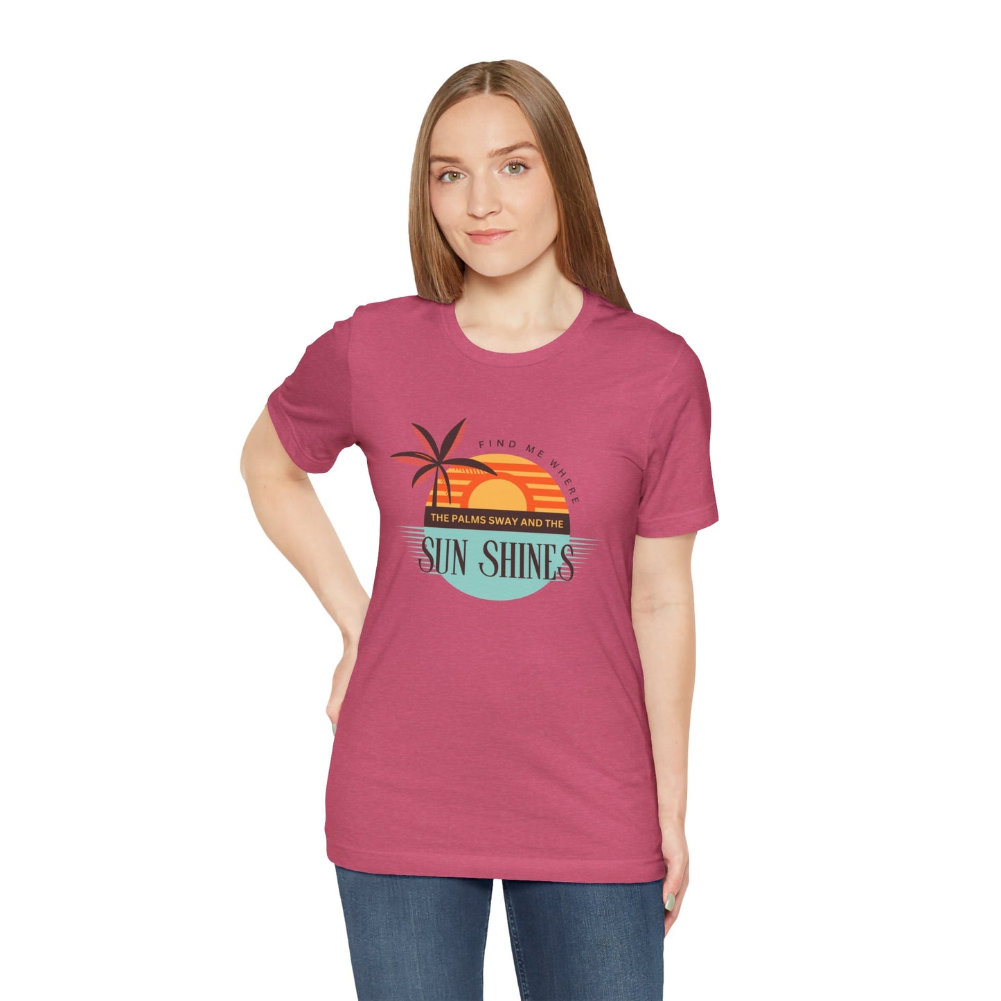 Tropical Vibes Tee - Relaxing Beach Sunset Design for Travelers and Summer Lovers, Perfect Gift for Vacations, Beach Days, and Casual Style