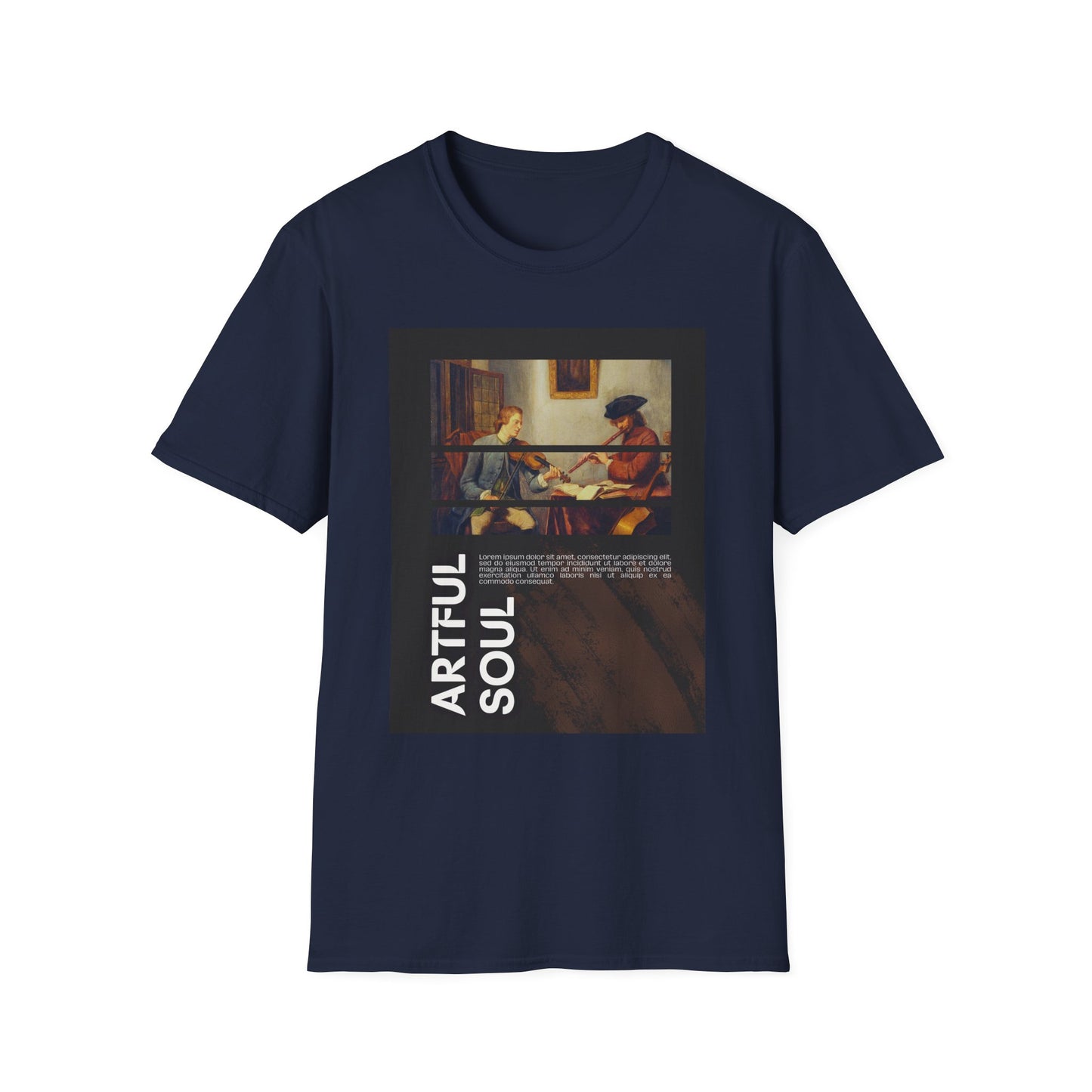 Artful Soul Unisex Softstyle T-Shirt, Artistic Tee, Gift for Art Lovers, Casual Wear, Creative Fashion, Art Enthusiast Shirt