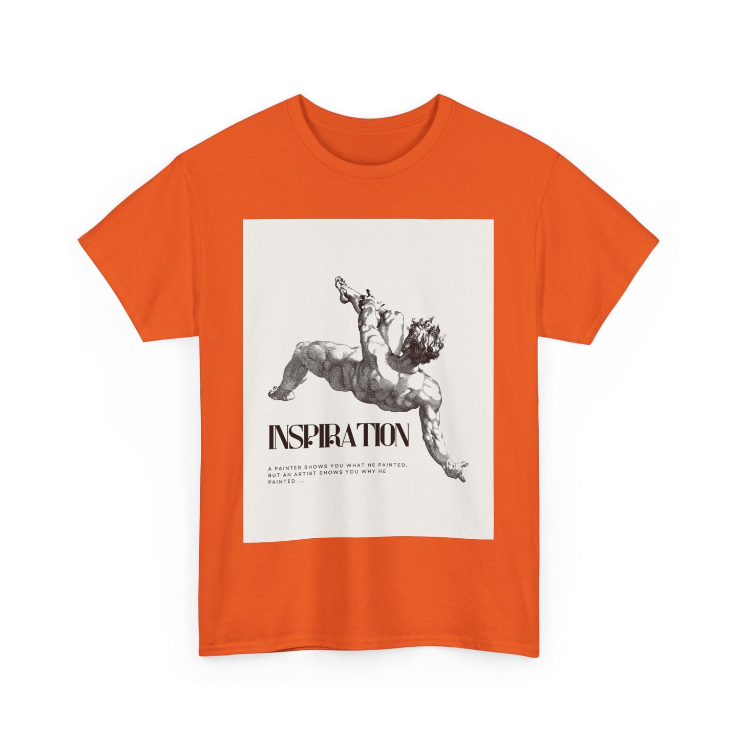 Inspiration Unisex Heavy Cotton Tee, Motivational Shirt, Gift for Artists, Casual Wear, Quote T-Shirt, Birthday Gift