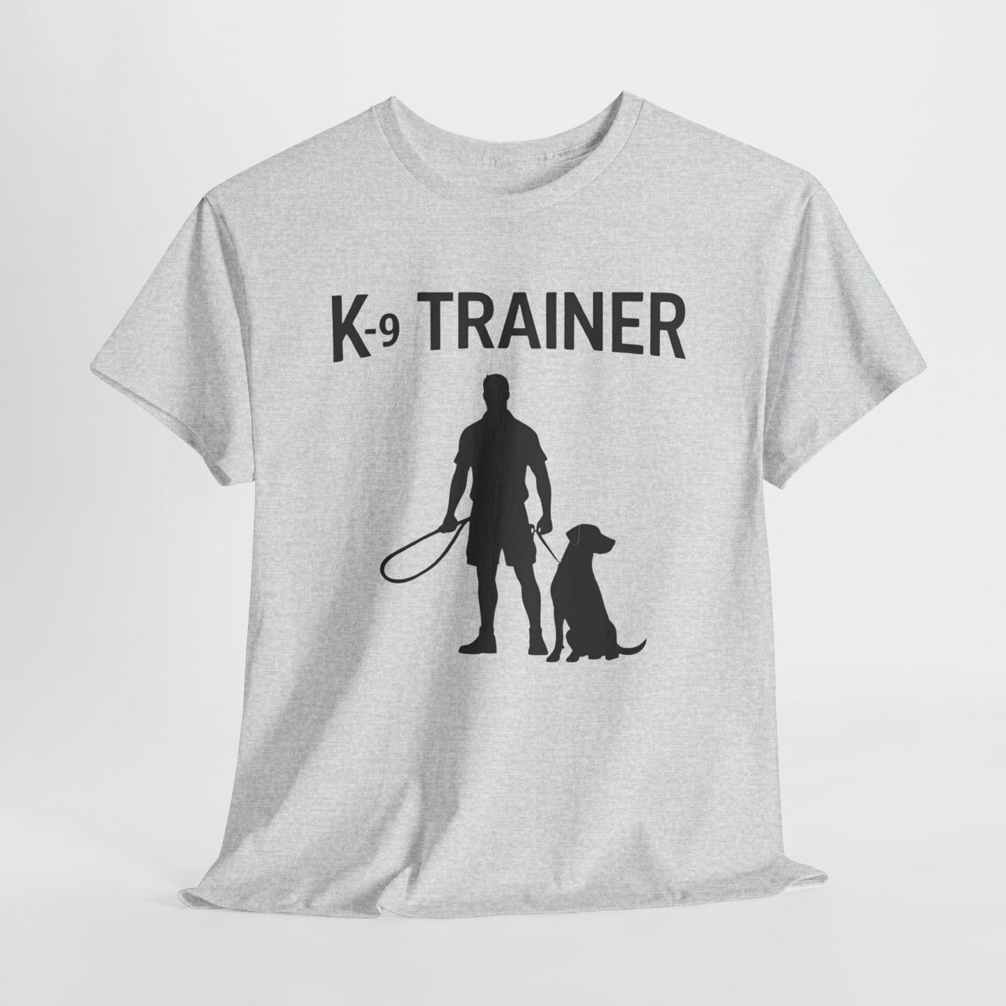 K-9 Trainer  Heavy Cotton T-Shirt, Dog Owner Gift, Police Dog Shirt, Animal Enthusiast Apparel, Casual Style Tee