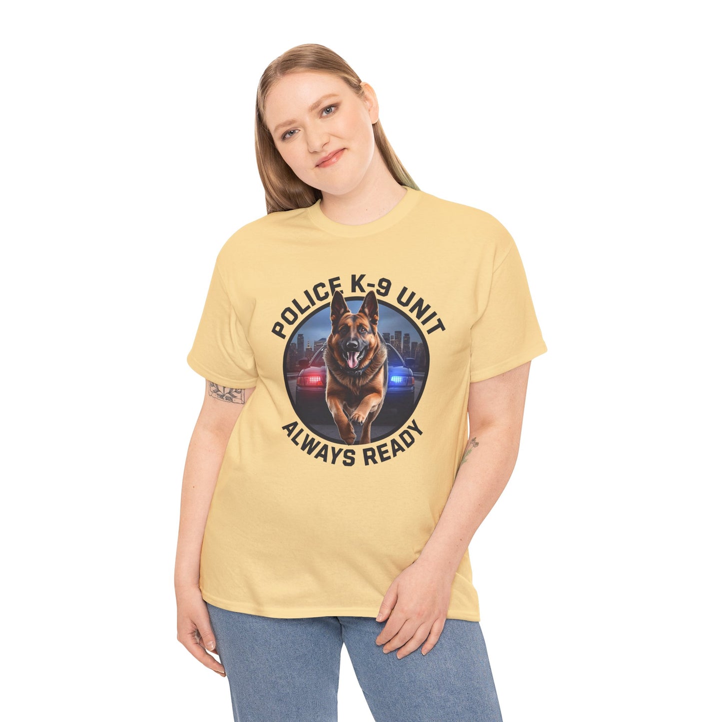 Police K-9 Unit Tee, Always Ready Graphic Tee, Dog Lover Gift, Police Support Shirt, Police Dog Merchandise