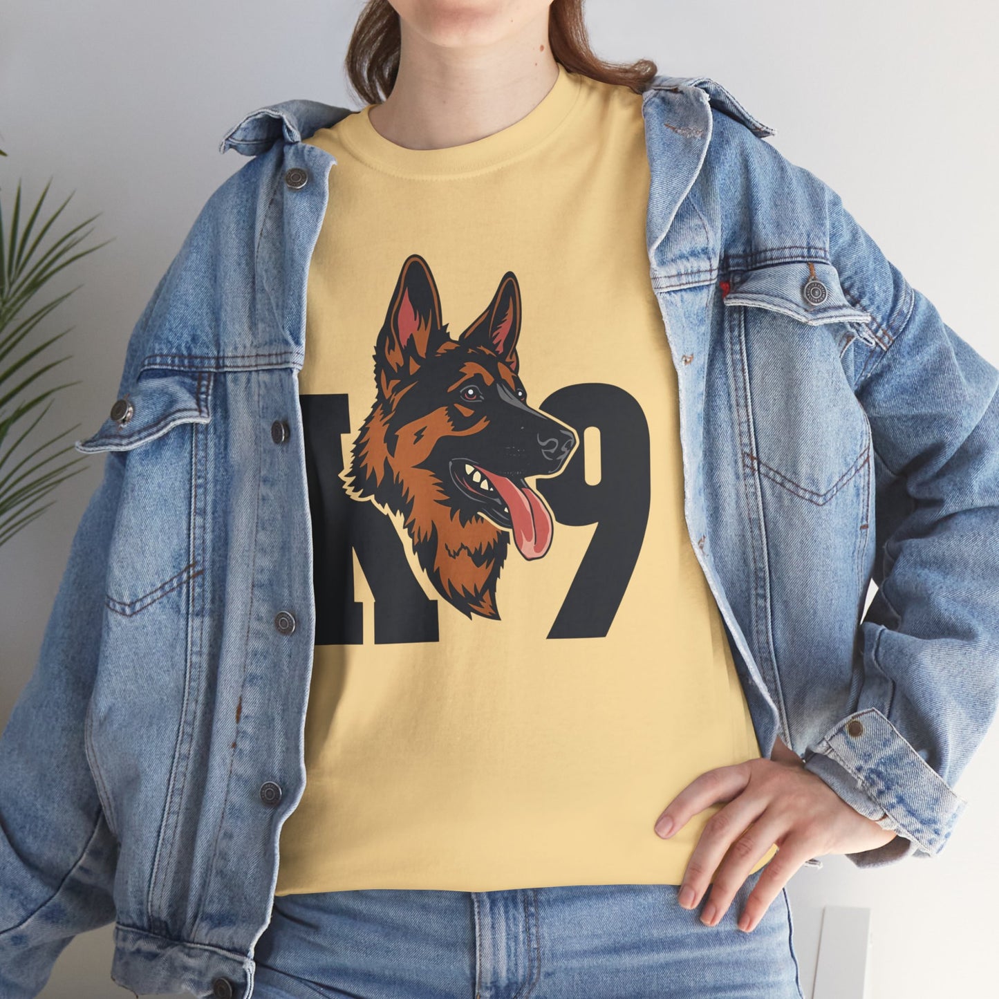 German Shepherd K9 Lover Unisex Heavy Cotton Tee | Dog Owner Gift, Dog Lover Apparel