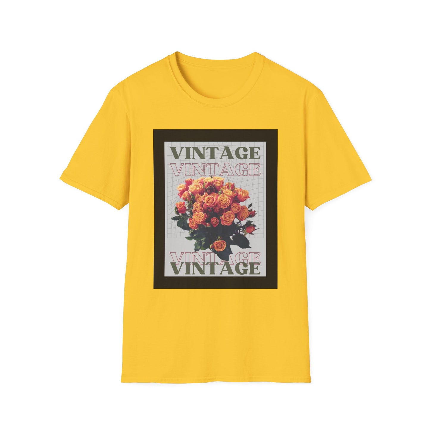Vintage Floral Graphic Unisex T-Shirt, Retro Tee, Casual Wear, Gift for Her, Vintage Aesthetic, Flower Print Shirt