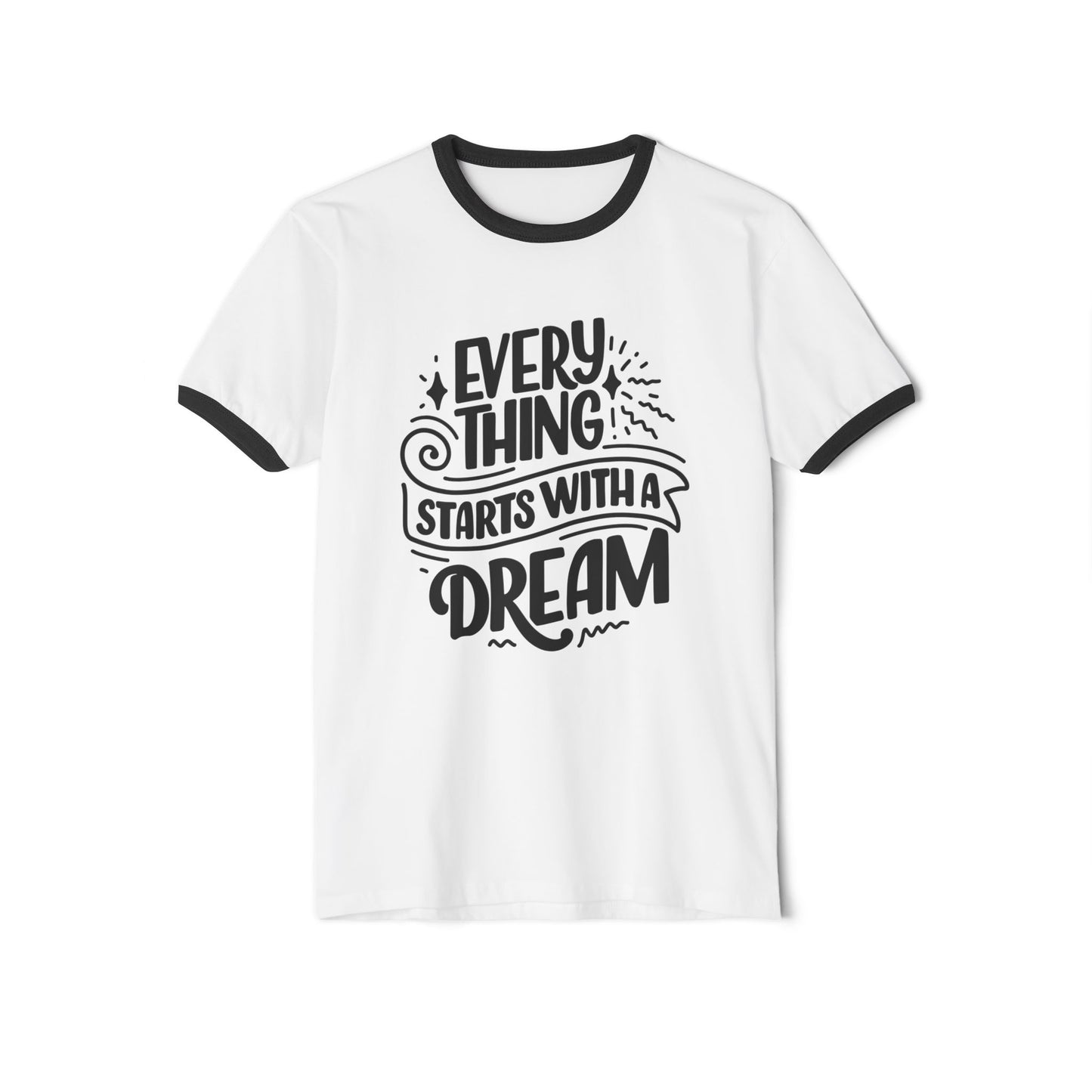 Inspirational Dream T-Shirt - Everything Starts With a Dream, Unisex Cotton Tee for Motivation, Gift for Dreamers, Positive Quote Tee