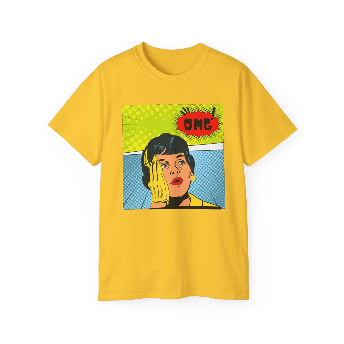 OMG Graphic Unisex Tee | Retro Pop Art T-Shirt, Gift for Trendsetters, Casual Wear, Comic Style, Fun Statement Top