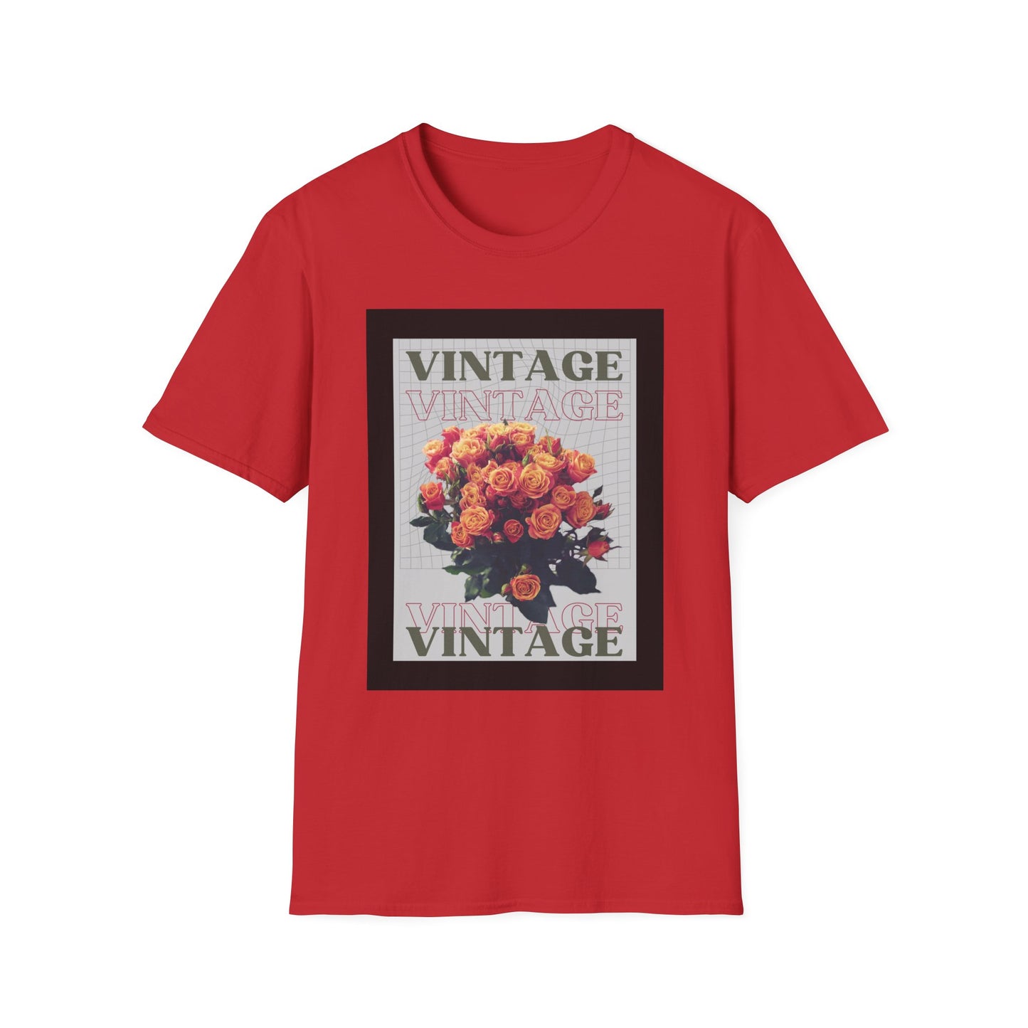 Vintage Floral Graphic Unisex T-Shirt, Retro Tee, Casual Wear, Gift for Her, Vintage Aesthetic, Flower Print Shirt