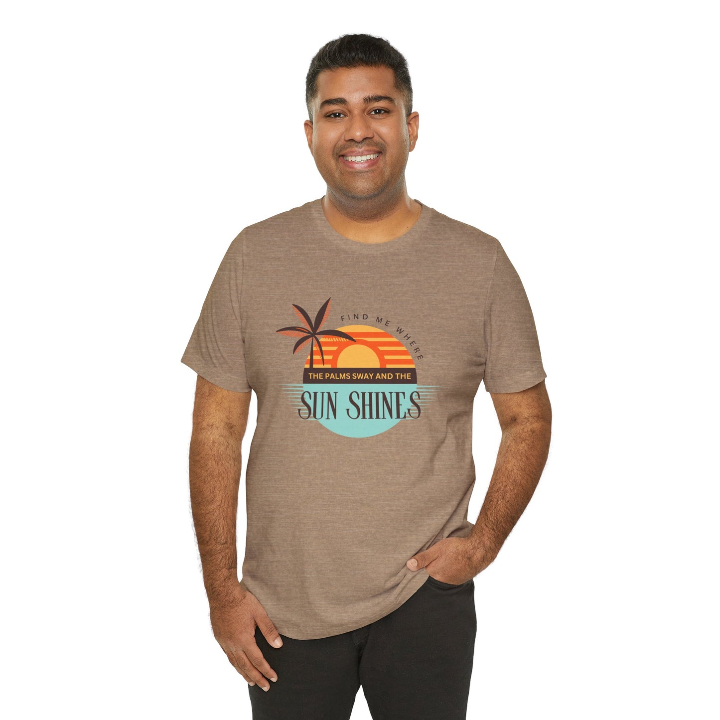 Tropical Vibes Tee - Relaxing Beach Sunset Design for Travelers and Summer Lovers, Perfect Gift for Vacations, Beach Days, and Casual Style