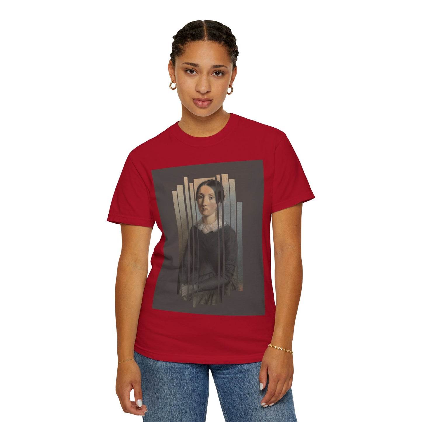 Vintage Aesthetic Art Tee, Unisex Garment-Dyed T-shirt with Artistic Design, Casual Wear, Gift for Art Lovers, Trendy Graphic Shirt
