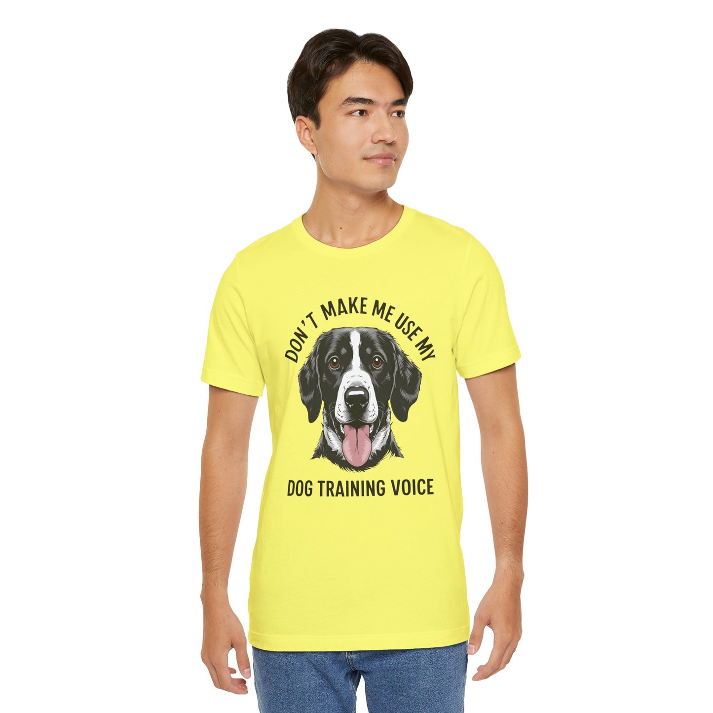 Dog Training T-Shirt - Don't Make Me Use My Dog Training Voice, Funny Pet Owner Gift, Canine Training Apparel