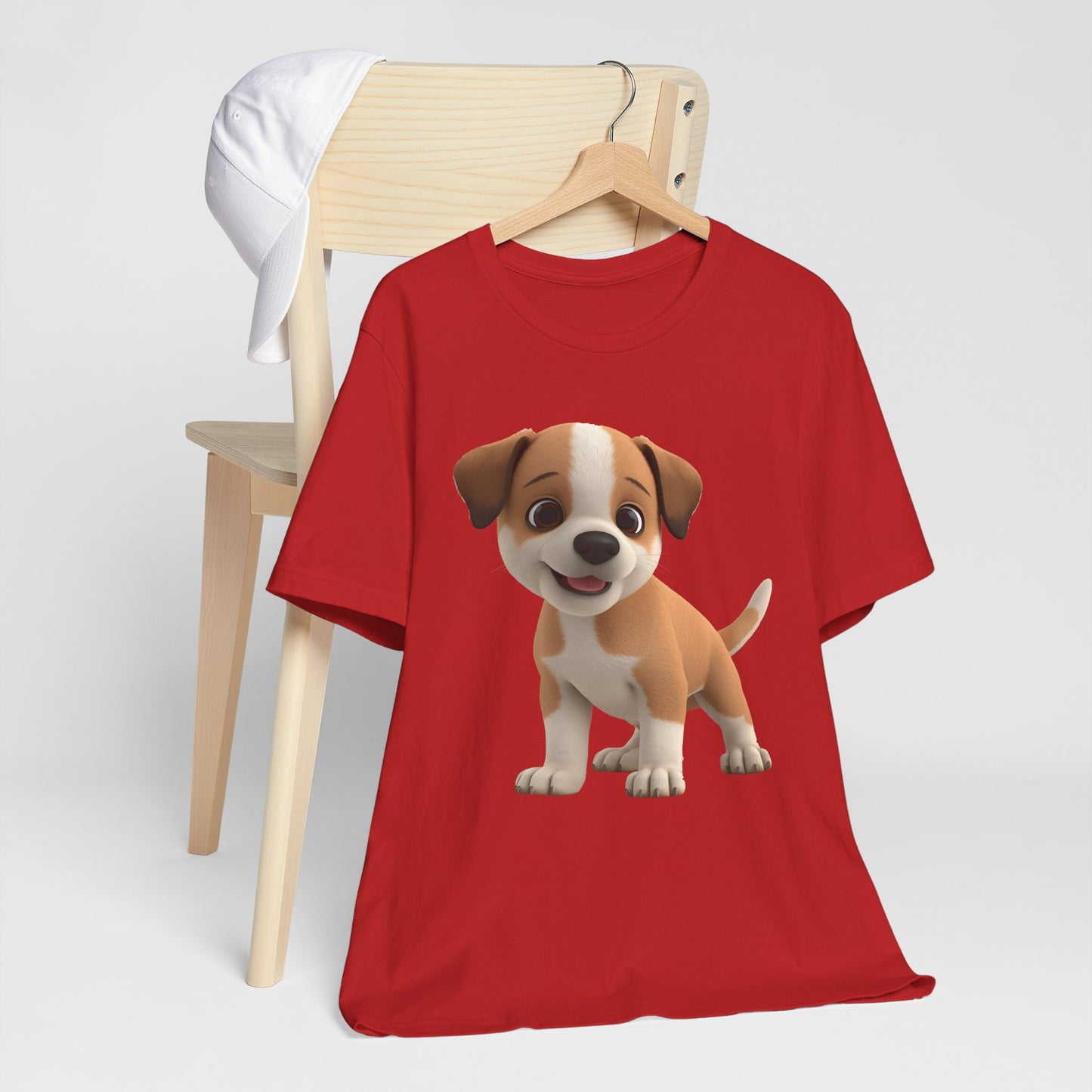 Cute Dog 3D Graphic Tee, Fun Animal Shirt, Dog Lover Gift, Playful Fashion Statement