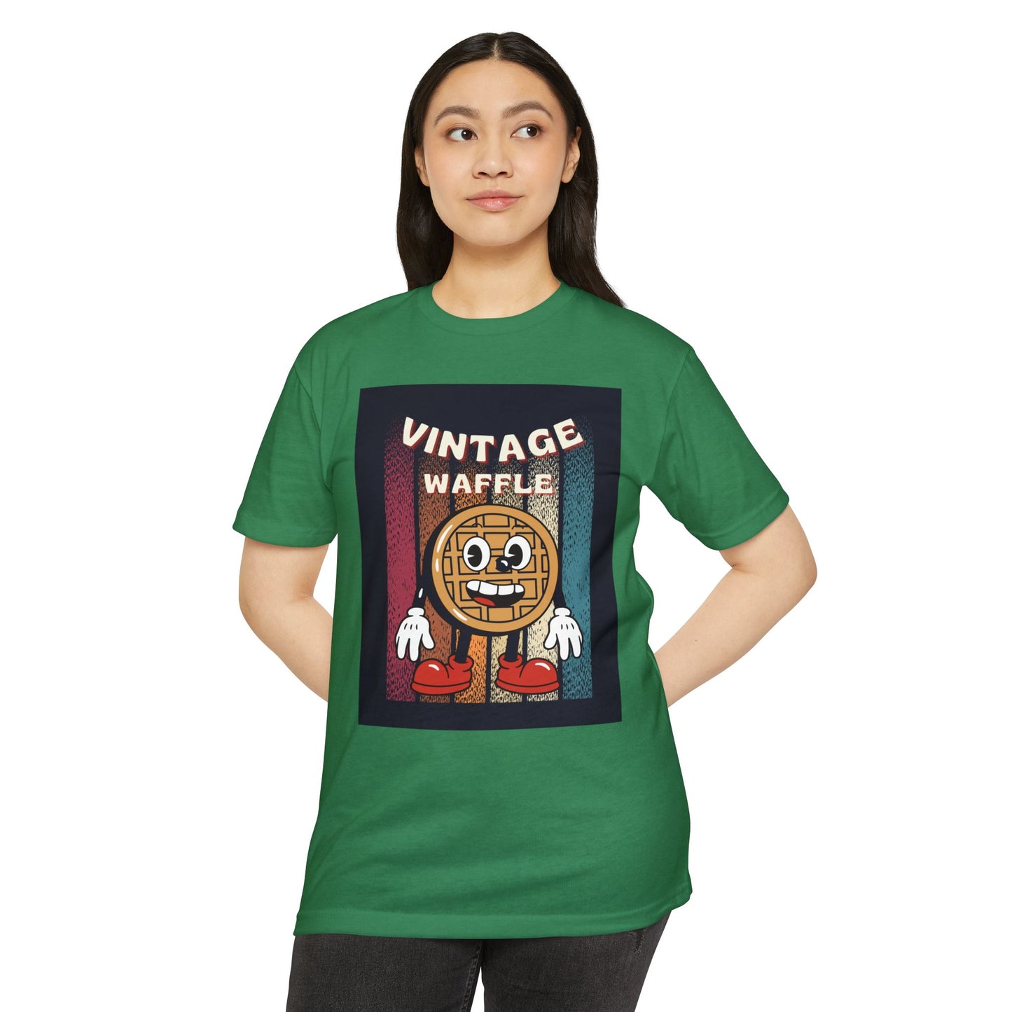 Vintage Waffle Unisex T-Shirt, Fun Retro Tee, Foodie Apparel, Perfect Gift for Breakfast Lovers, Casual Everyday Wear, Unique Graphic Shirt