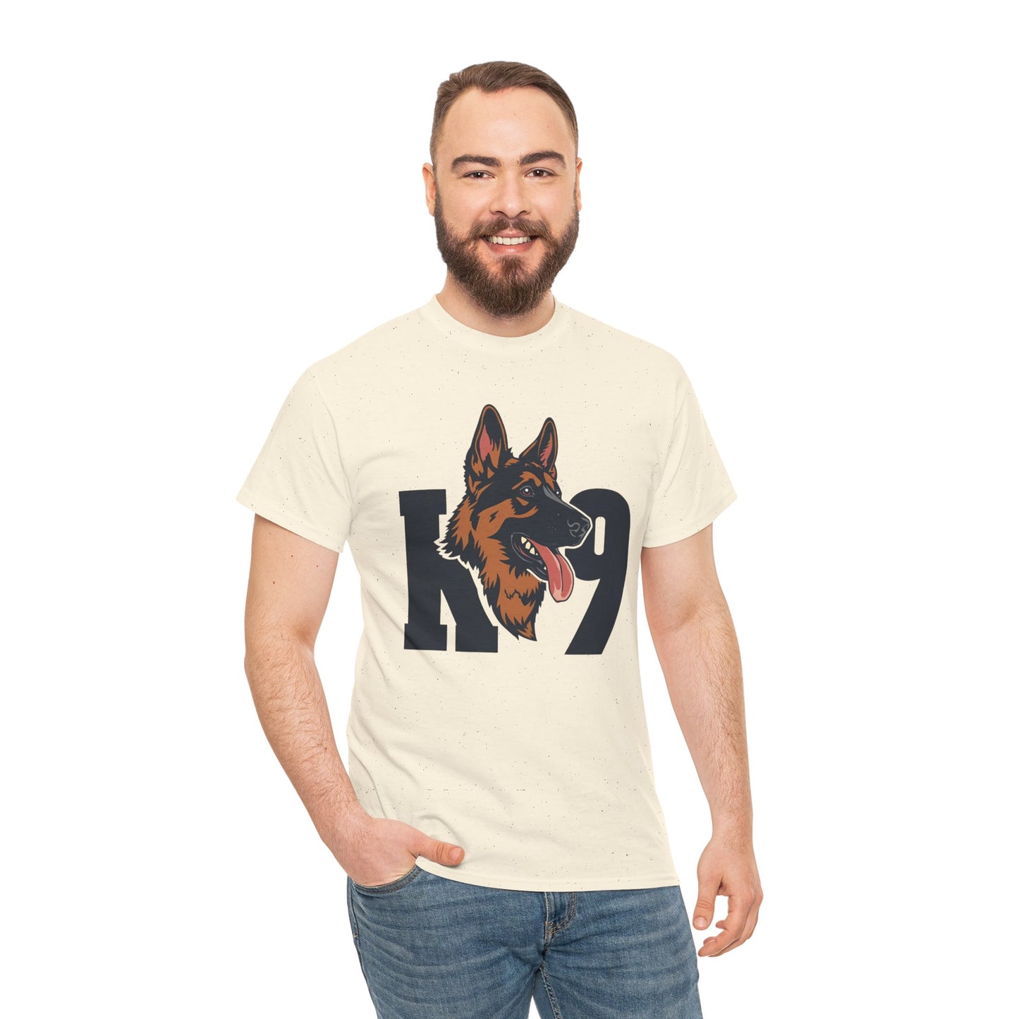 German Shepherd K9 Lover Unisex Heavy Cotton Tee | Dog Owner Gift, Dog Lover Apparel
