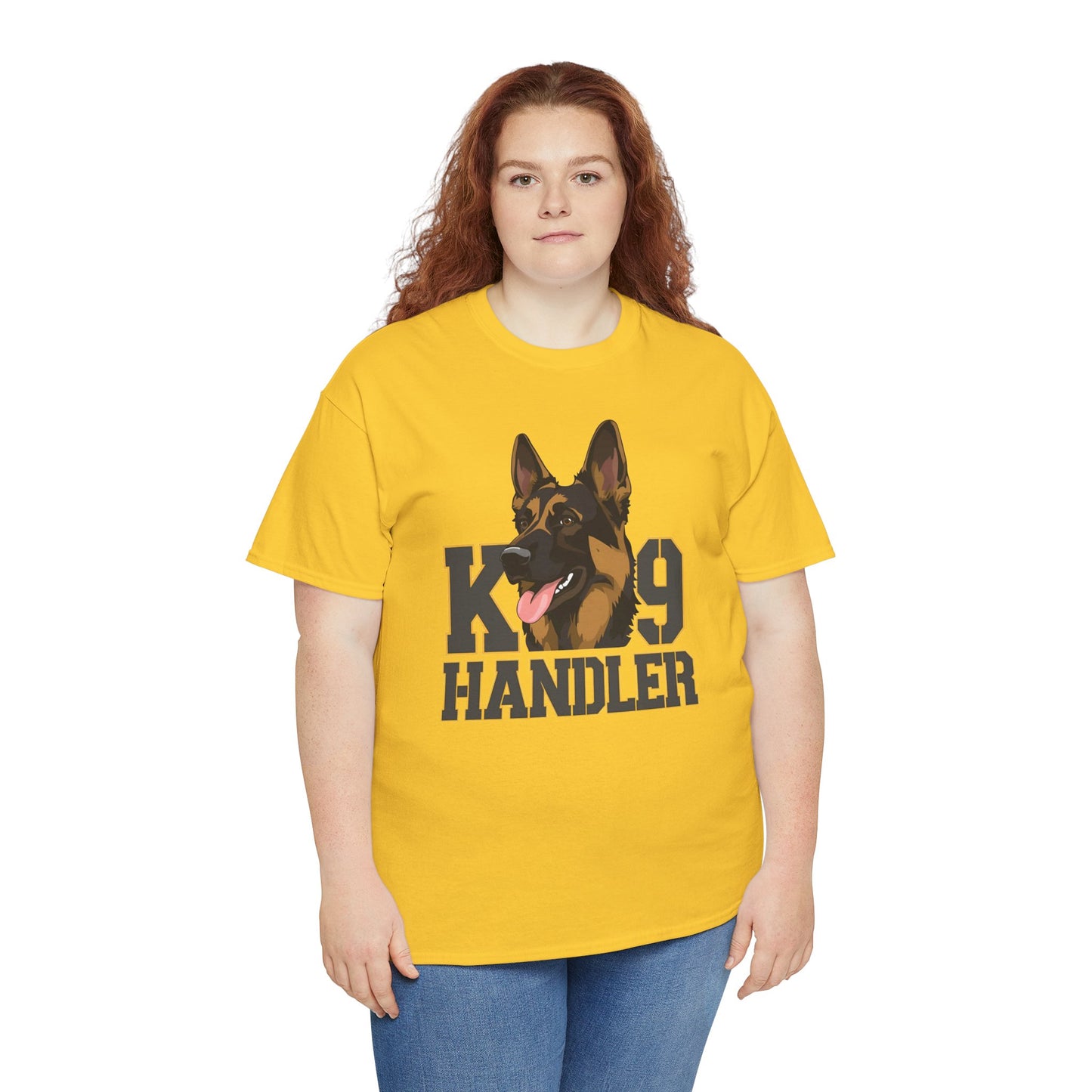 German Shepherd K9 Handler Tee, Perfect for Dog Lovers, Gift for Pet Owners, Unisex Cotton T-Shirt