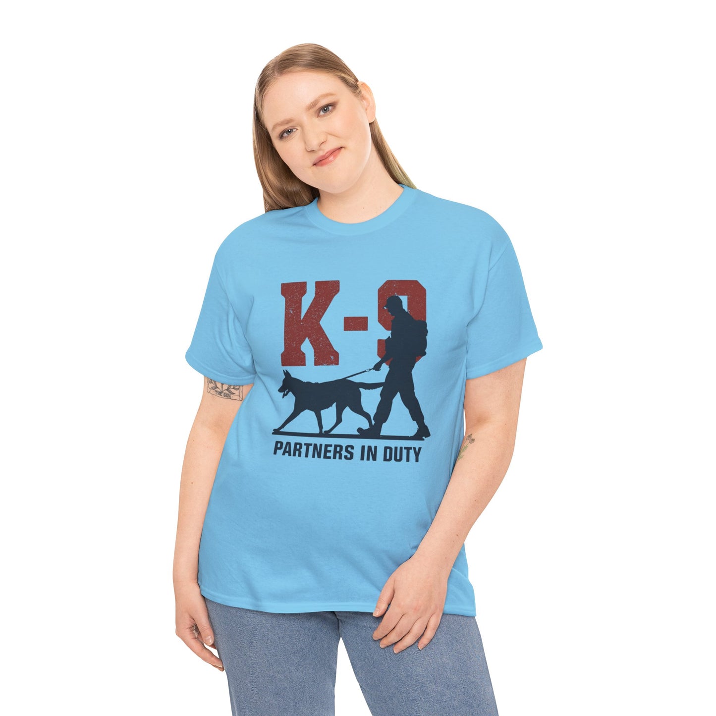 K-9 Partners in Duty Tee, Dog Handler T-Shirt, Dog Lover Tee, Police Dog Apparel, Dog Owner T-Shirt