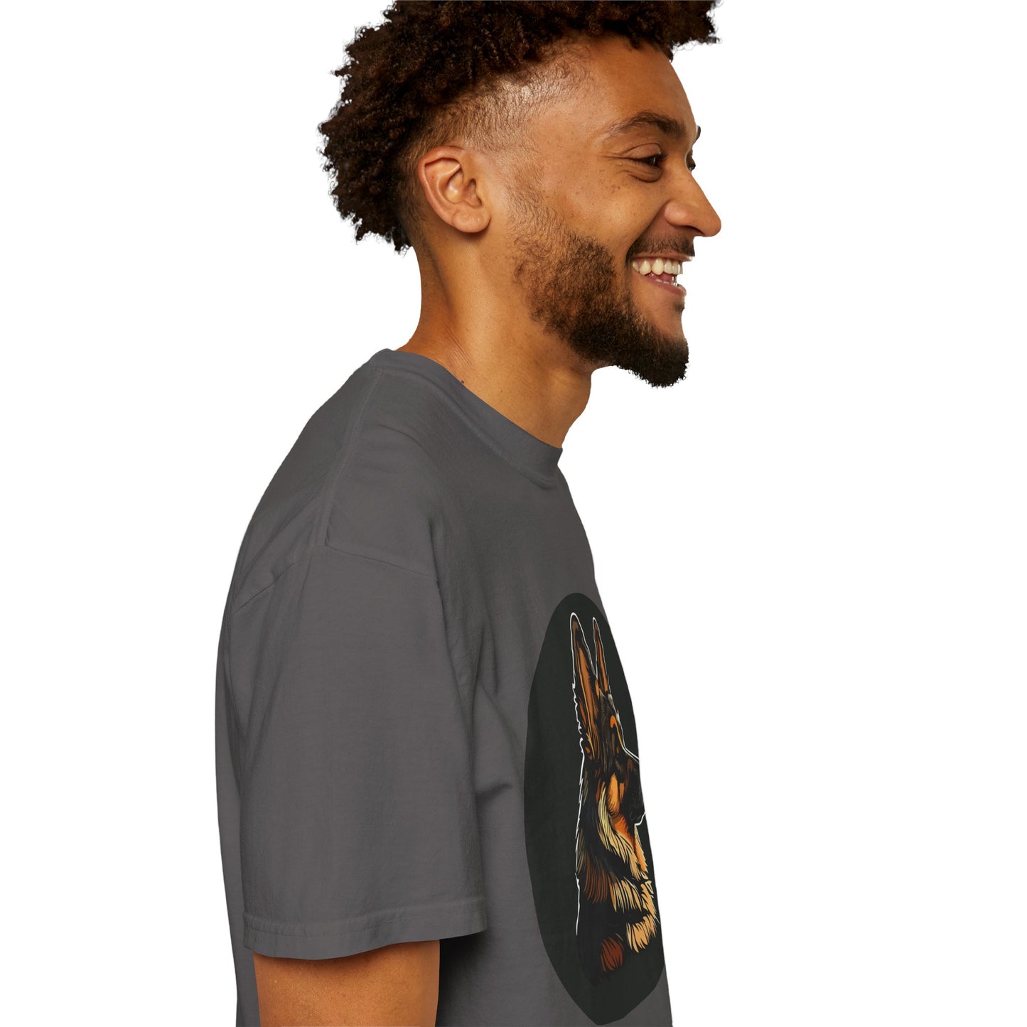 Unisex T-Shirt With Close Up Graphic of German Shepherd | Casual Pet Apparel