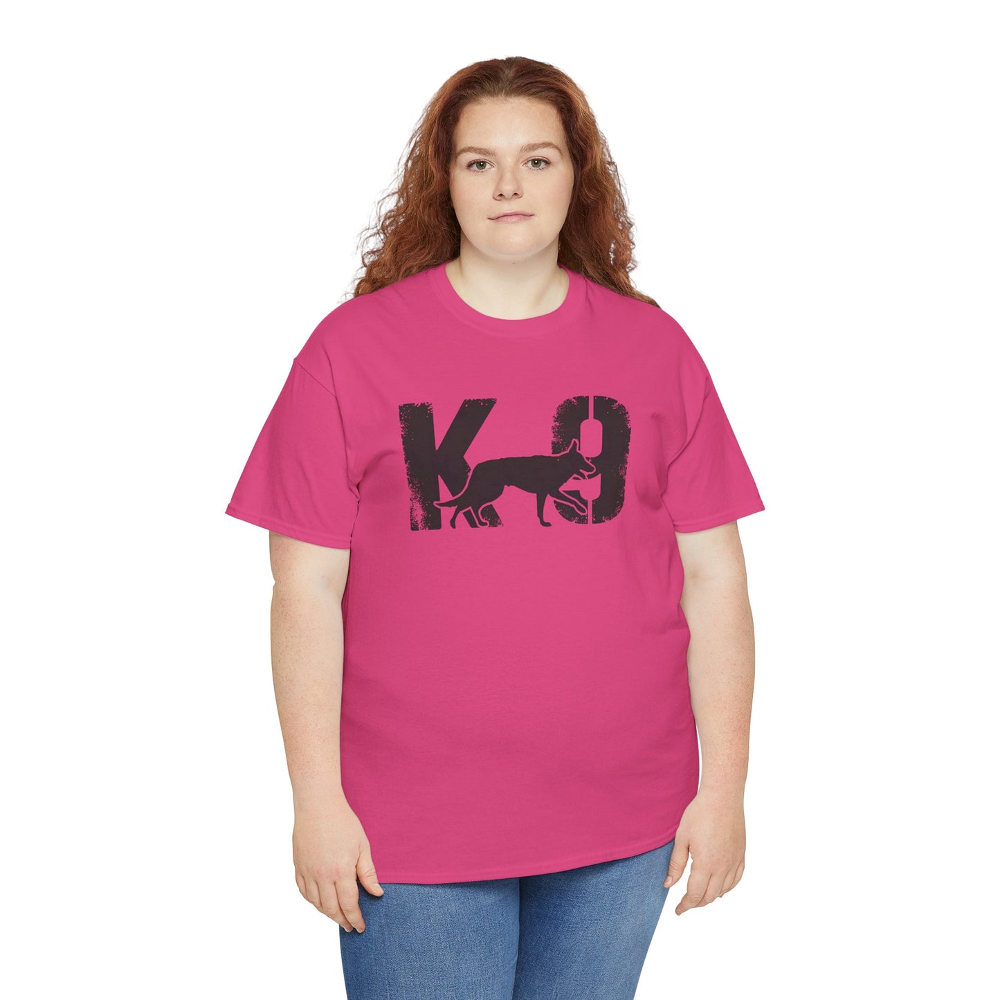 K-9 Dog Lover's Unisex Heavy Cotton Tee | T-Shirt for K-9 Handler | Dog Between K and 9 Design