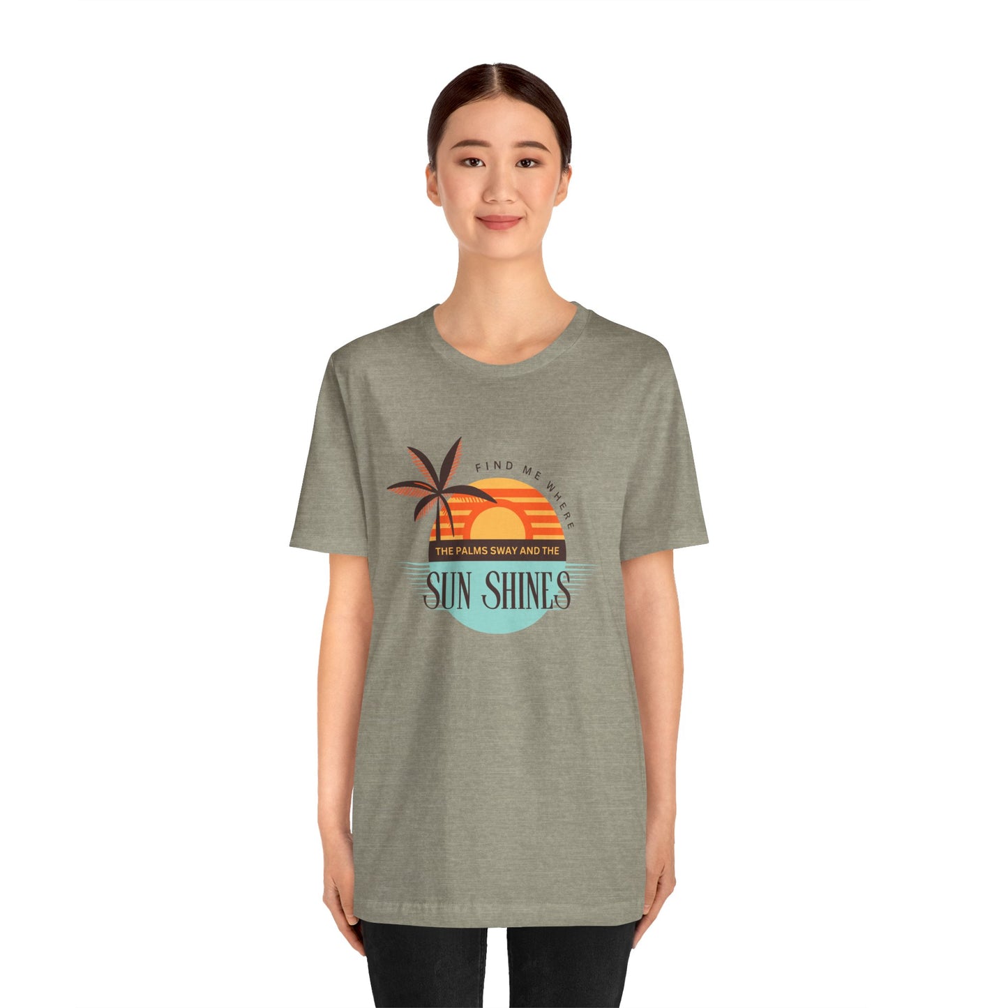 Tropical Vibes Tee - Relaxing Beach Sunset Design for Travelers and Summer Lovers, Perfect Gift for Vacations, Beach Days, and Casual Style