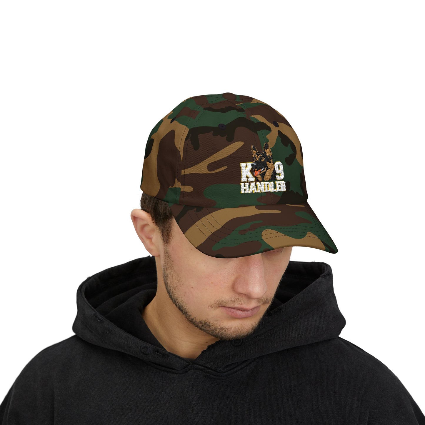 Embroidered K9 Handler Hat, German Shepherd Stylish Cap for Dog Trainers, Outdoor Activities