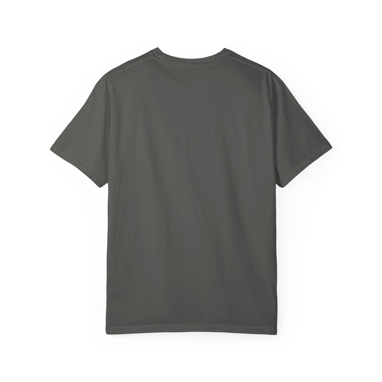 Unisex Dog Lovers T-Shirt Featuring a Beautiful German Shepherd Sloppily Sitting on the Snow