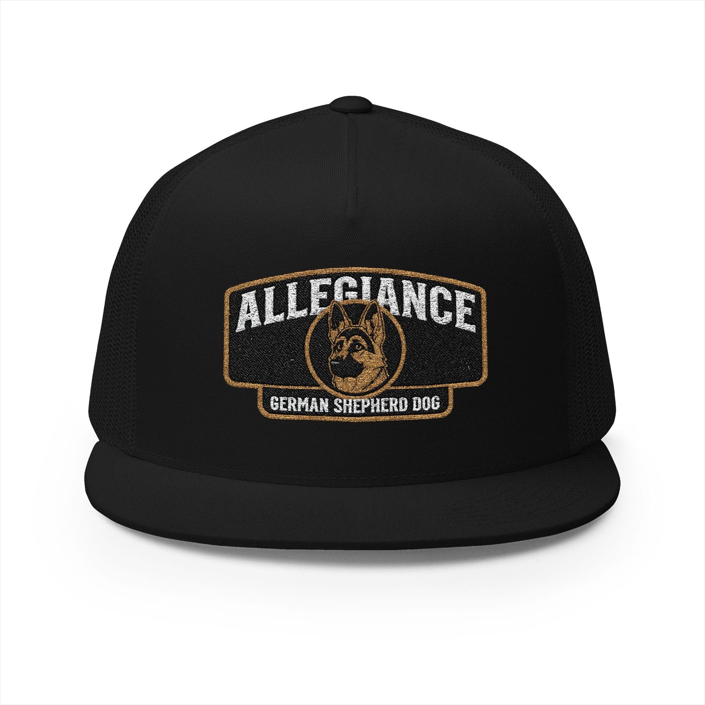 German Shepherd Embroidered 5 Panel Trucker Cap | Allegiance | Perfect Gift for Dog Lovers