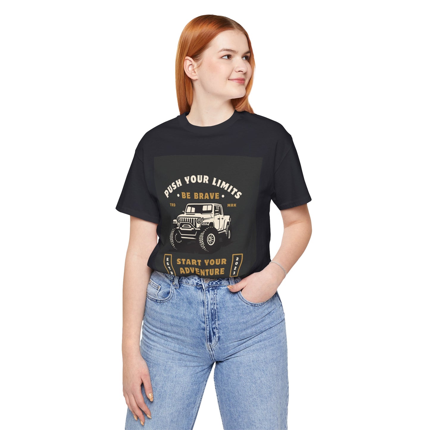 Push Your Limits Adventure-Inspiring Unisex Jersey Tee, Outdoor Shirt, Motivational T-Shirt, Gift for Adventurers, Hiking Apparel, Travel Tee