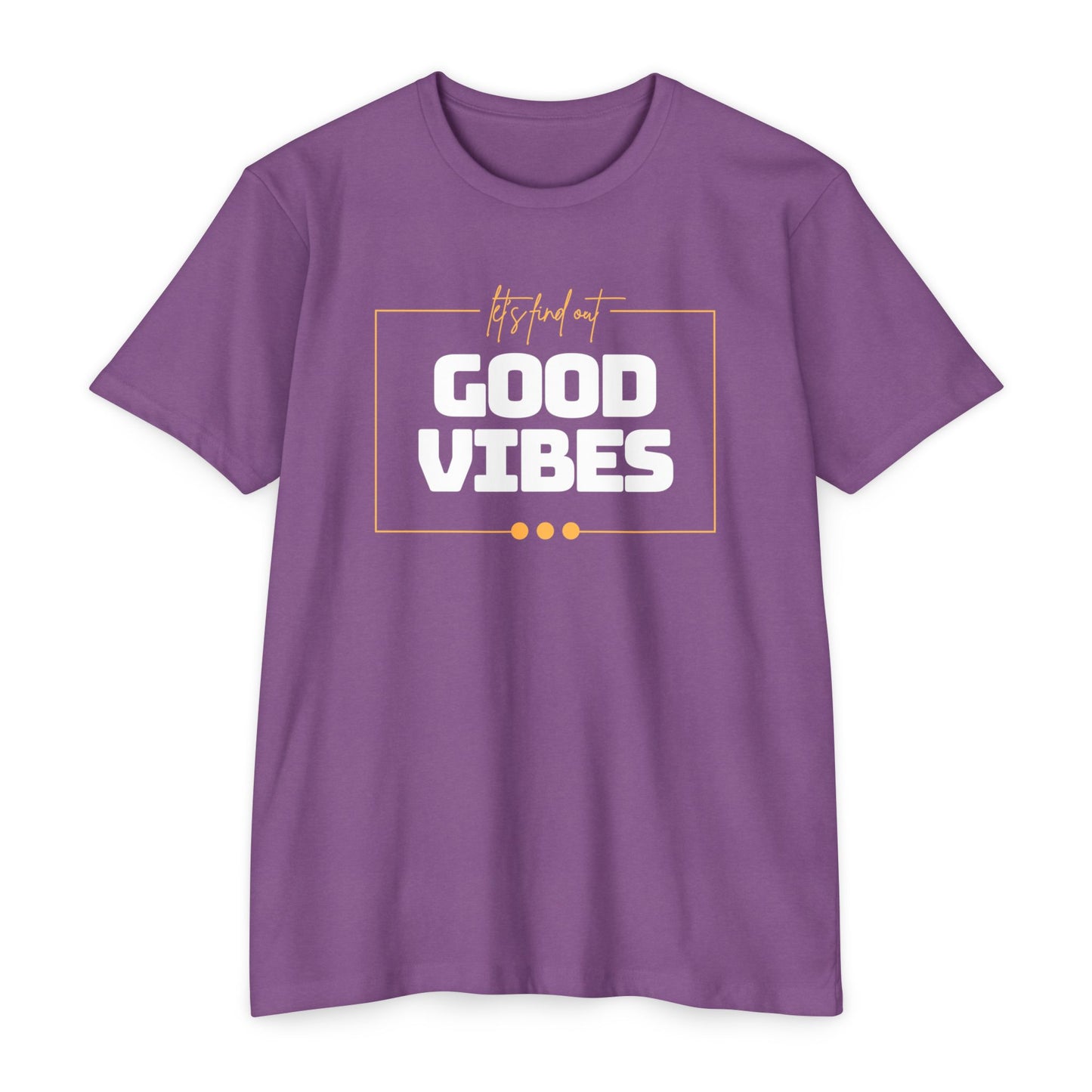 Good Vibes Unisex CVC Jersey T-shirt, Casual Tee, Positive Messaging Shirt, Everyday Wear, Gift for Friends