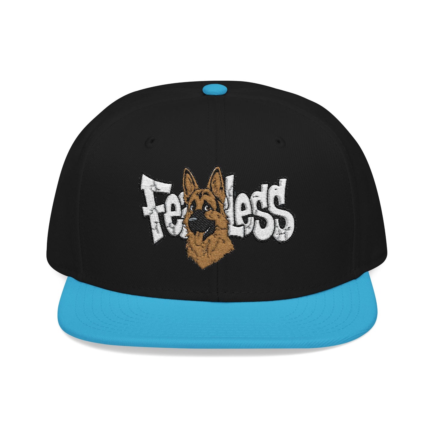 German Shepherd Embroidered Snapback Hat - Fearless