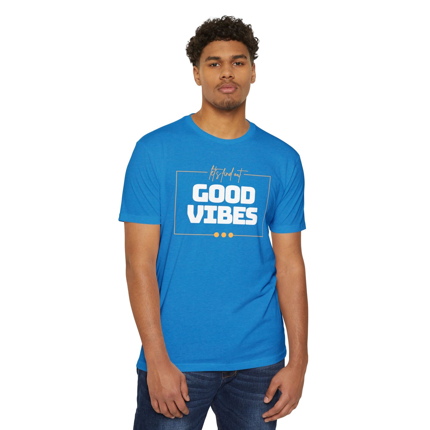 Good Vibes Unisex CVC Jersey T-shirt, Casual Tee, Positive Messaging Shirt, Everyday Wear, Gift for Friends