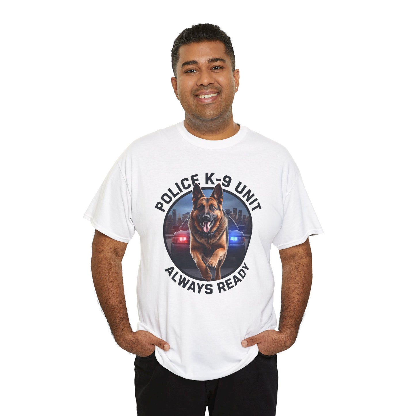 Police K-9 Unit Tee, Always Ready Graphic Tee, Dog Lover Gift, Police Support Shirt, Police Dog Merchandise