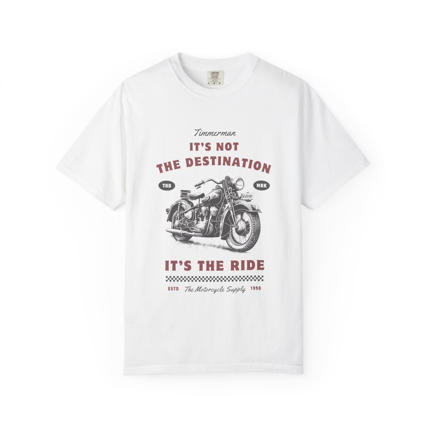 Vintage Motorcycle Ride T-Shirt - It's Not The Destination It's The Ride, Gift for Bikers, Adventure Clothing, Road Trip Outfit