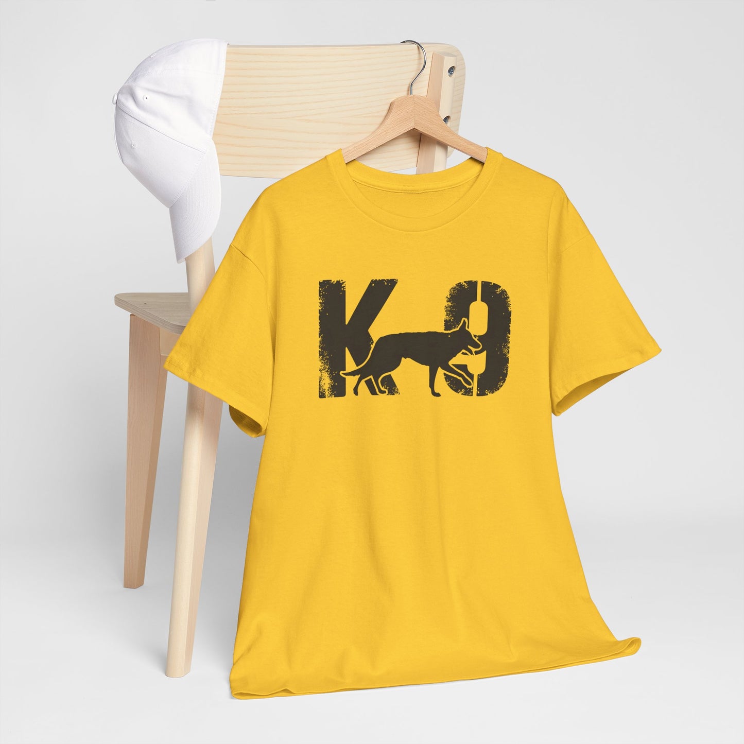 K-9 Dog Lover's Unisex Heavy Cotton Tee | T-Shirt for K-9 Handler | Dog Between K and 9 Design