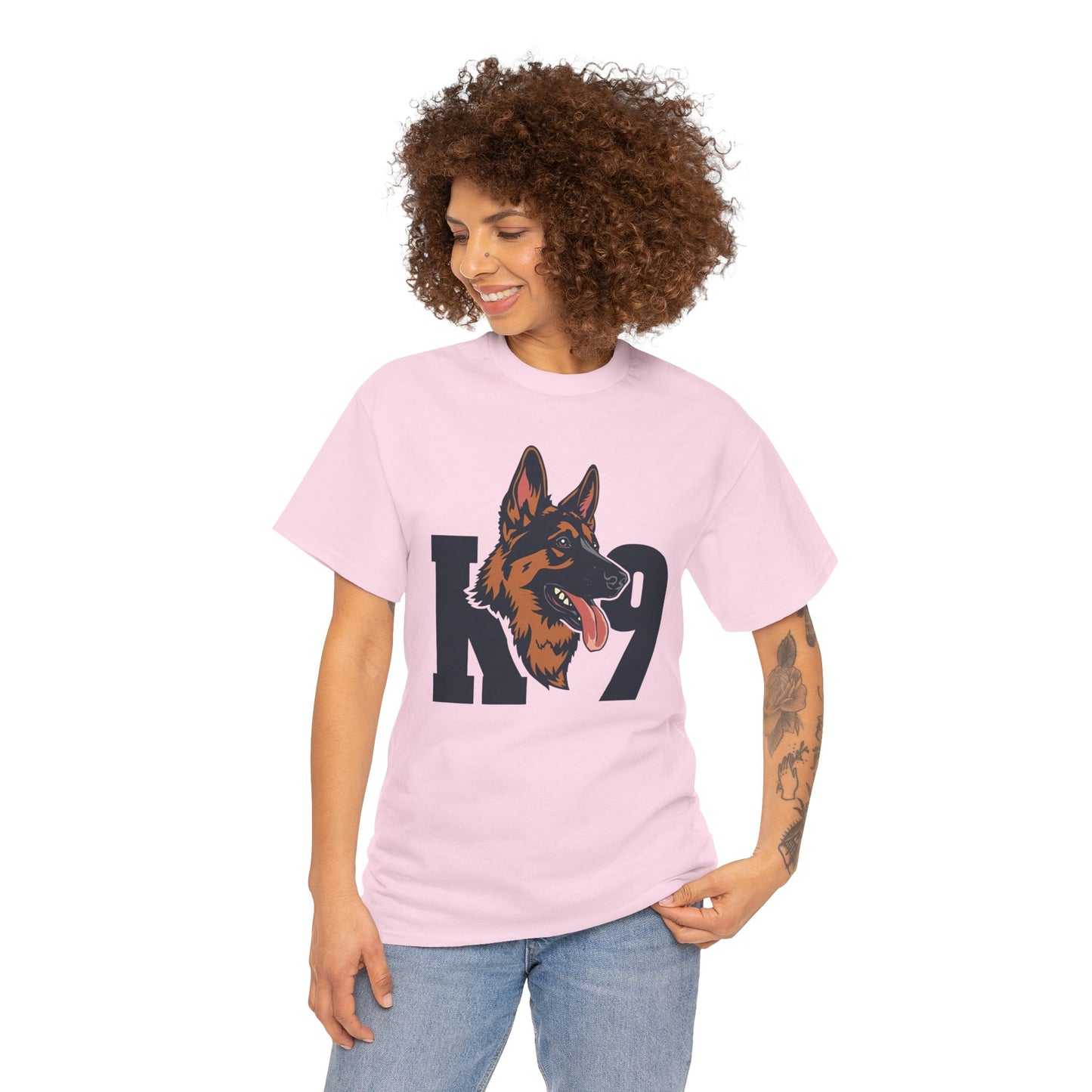 German Shepherd K9 Lover Unisex Heavy Cotton Tee | Dog Owner Gift, Dog Lover Apparel