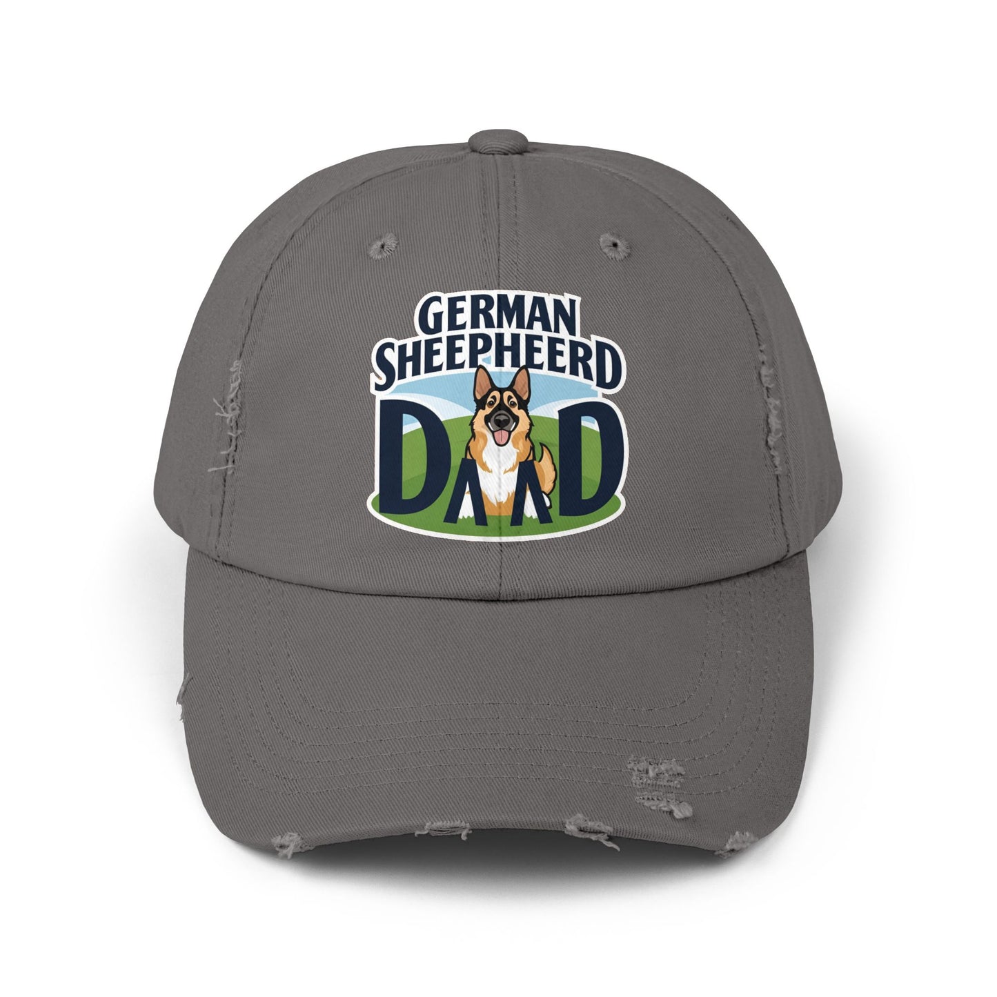 German Shepherd Dad Distressed Cap | Unisex Pet Lover Hat