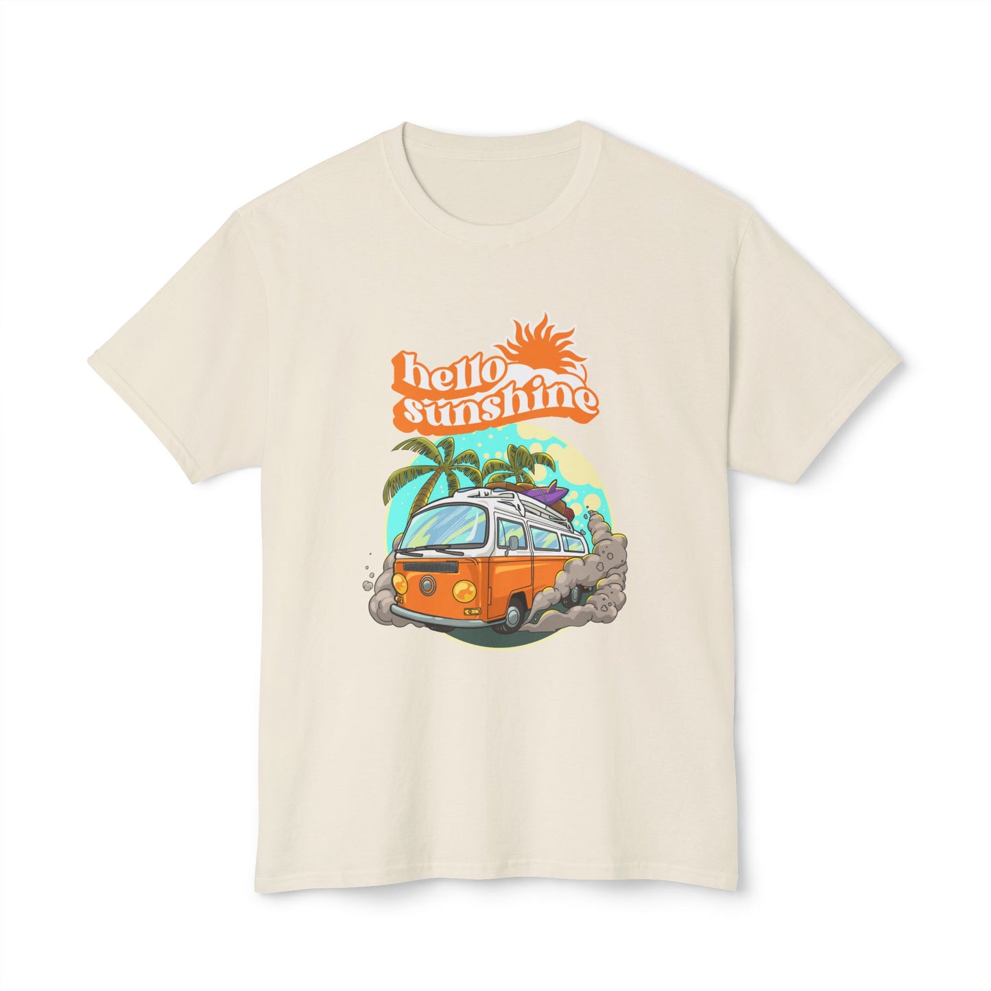 Hello Sunshine Beach Vibe T-Shirt, Summer Tee, Vacation Shirt, Gift for Travelers, Cool Graphic Tee
