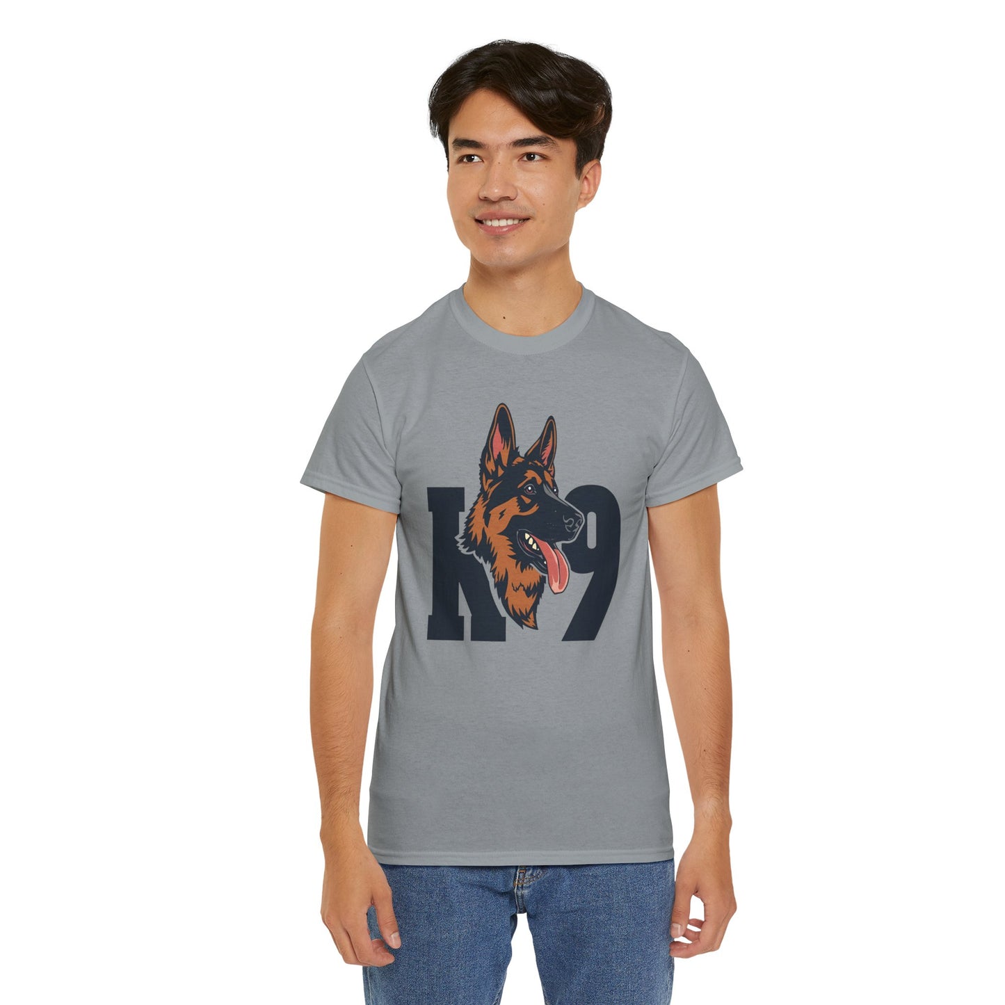 German Shepherd K9 Lover Unisex Heavy Cotton Tee | Dog Owner Gift, Dog Lover Apparel