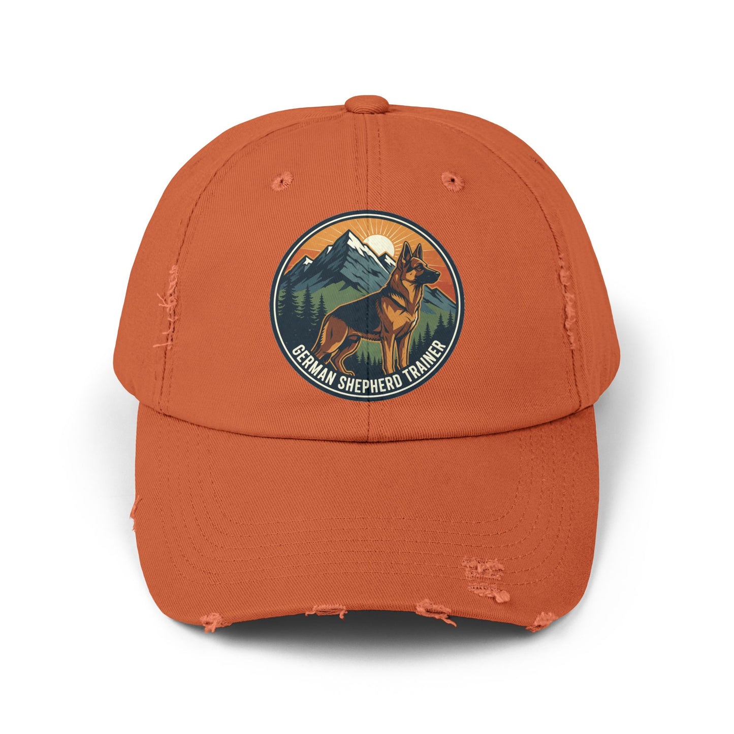 German Shepherd Trainer Cap | Distressed Hat for Dog Lovers | Perfect Gift for Pet Trainers