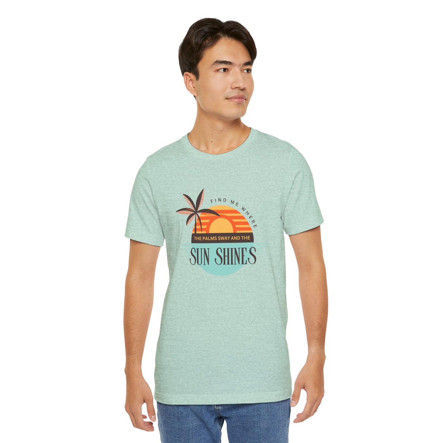 Tropical Vibes Tee - Relaxing Beach Sunset Design for Travelers and Summer Lovers, Perfect Gift for Vacations, Beach Days, and Casual Style