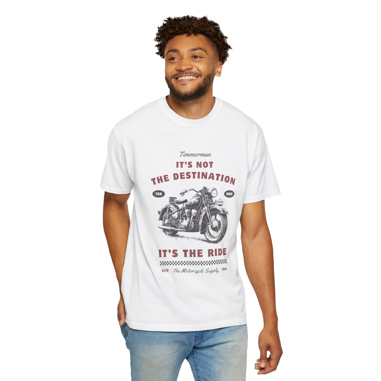 Vintage Motorcycle Ride T-Shirt - It's Not The Destination It's The Ride, Gift for Bikers, Adventure Clothing, Road Trip Outfit