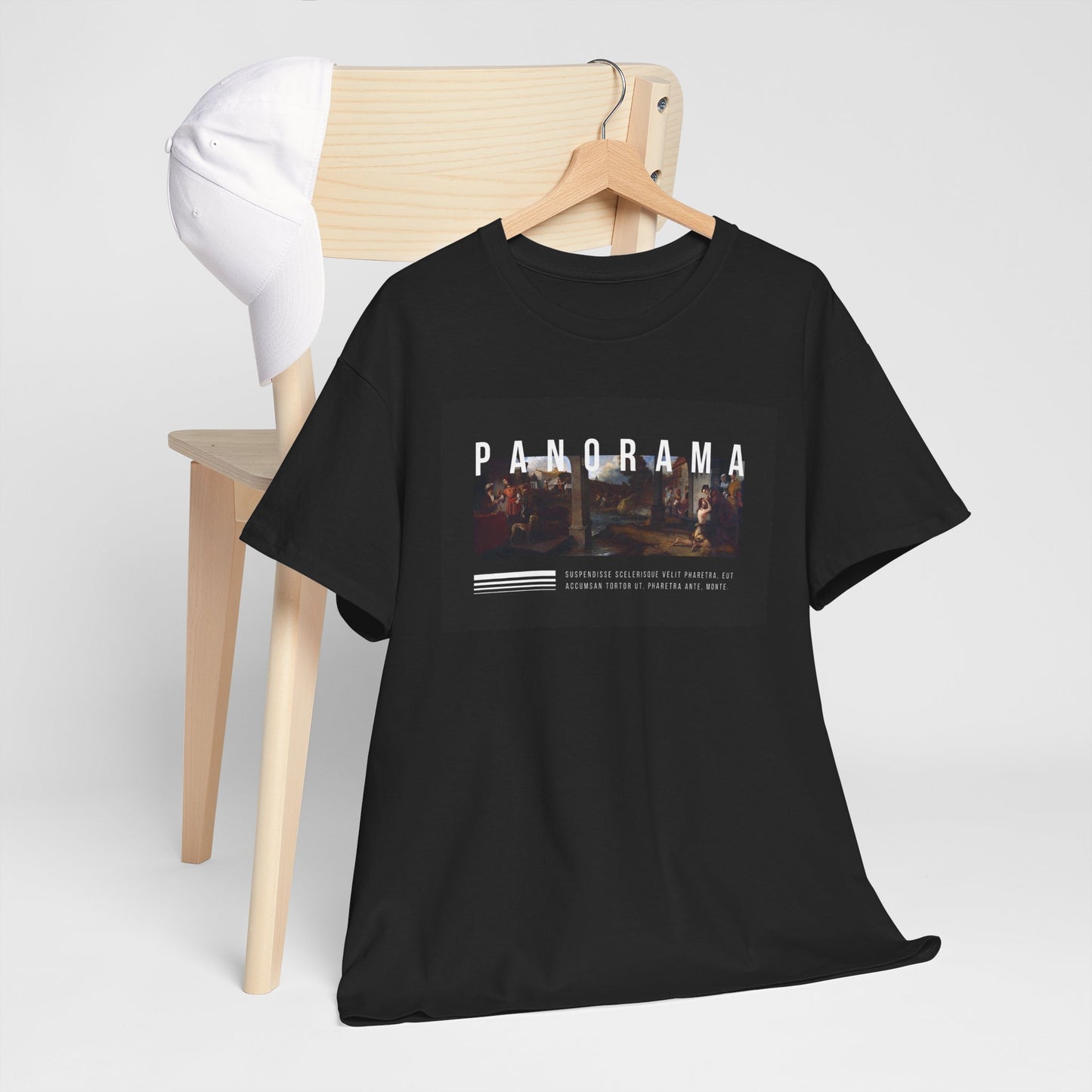 Panorama Unisex Heavy Cotton Tee | Comfortable Everyday Wear, Graphic Tee, Casual Style, Gift for Him/Her, Summer Vibes