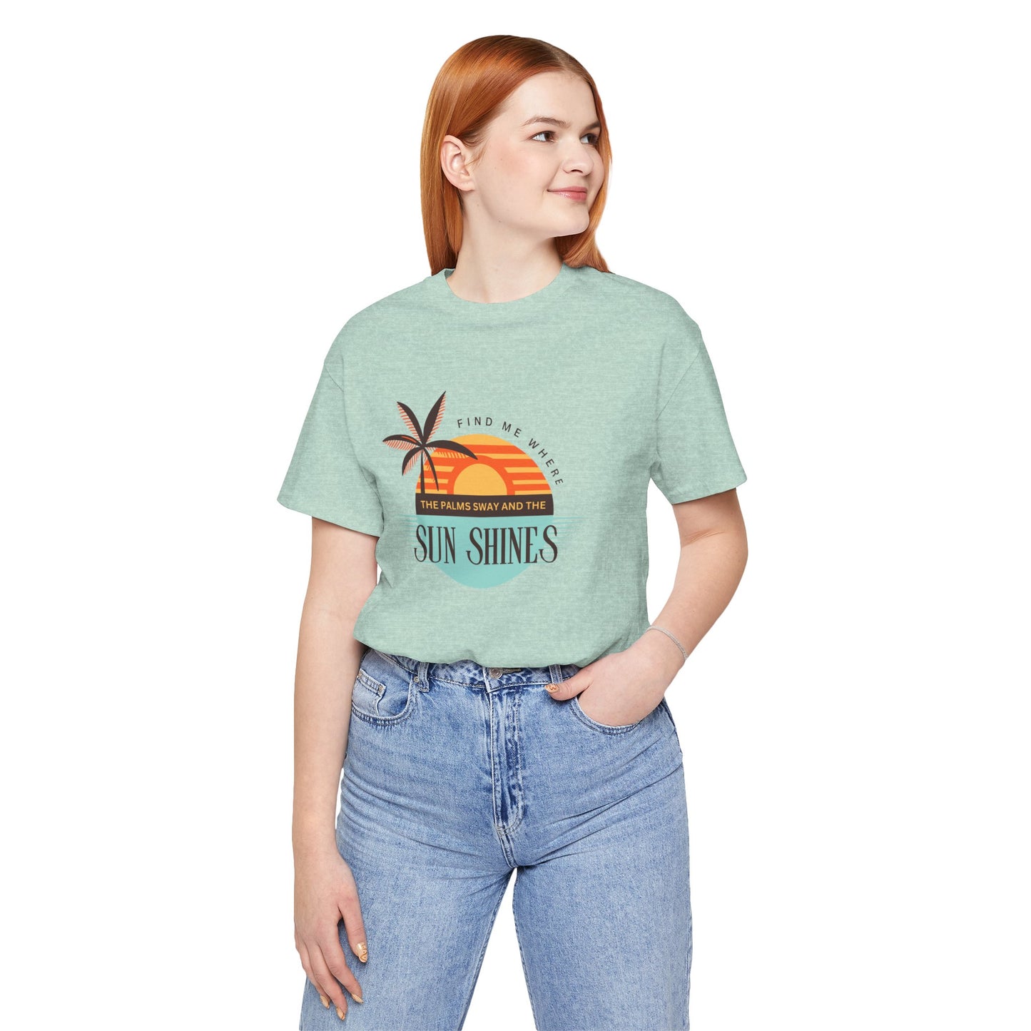 Tropical Vibes Tee - Relaxing Beach Sunset Design for Travelers and Summer Lovers, Perfect Gift for Vacations, Beach Days, and Casual Style