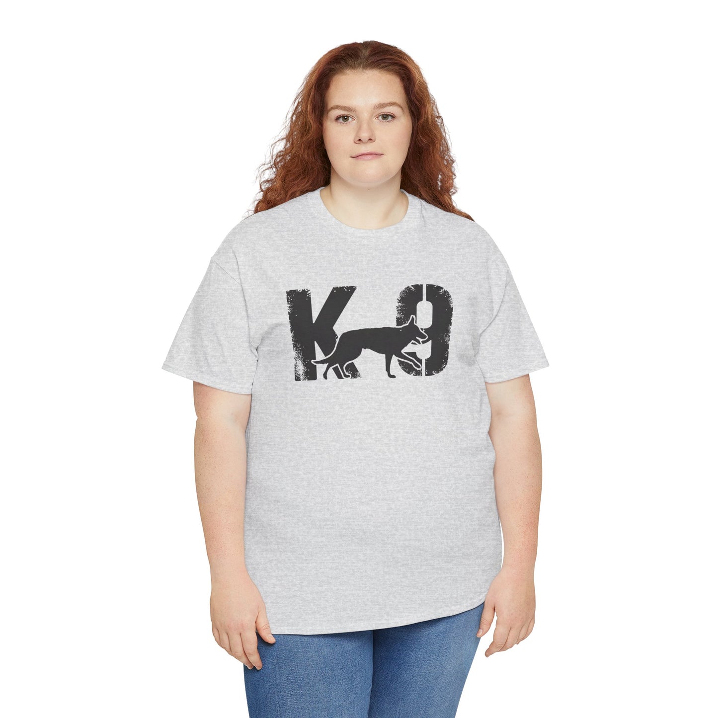 K-9 Dog Lover's Unisex Heavy Cotton Tee | T-Shirt for K-9 Handler | Dog Between K and 9 Design